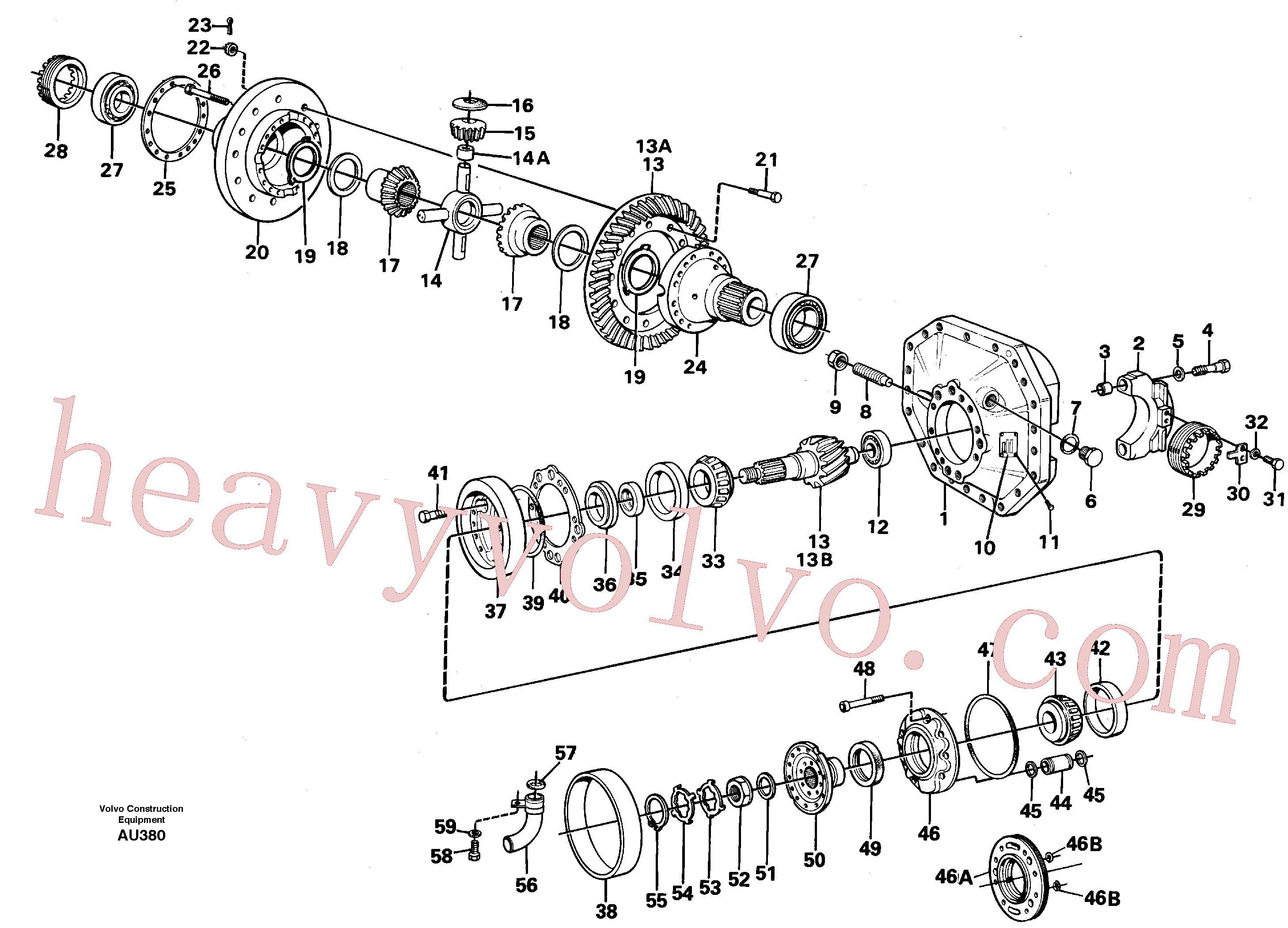 VOE13977111 for Volvo Final drive, rear(AU380 assembly)