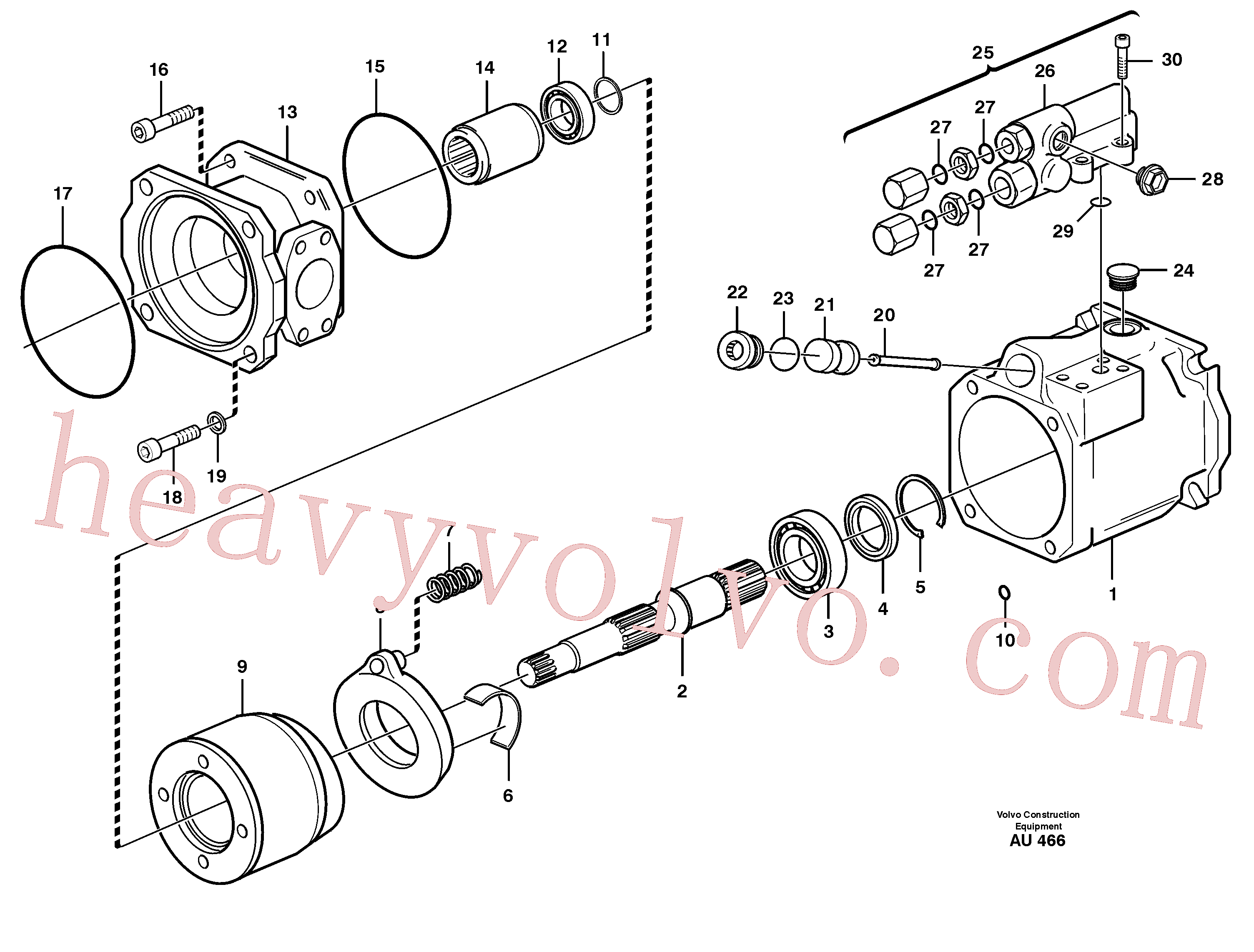 PJ7415153 for Volvo Hydraulic pump(AU466 assembly)