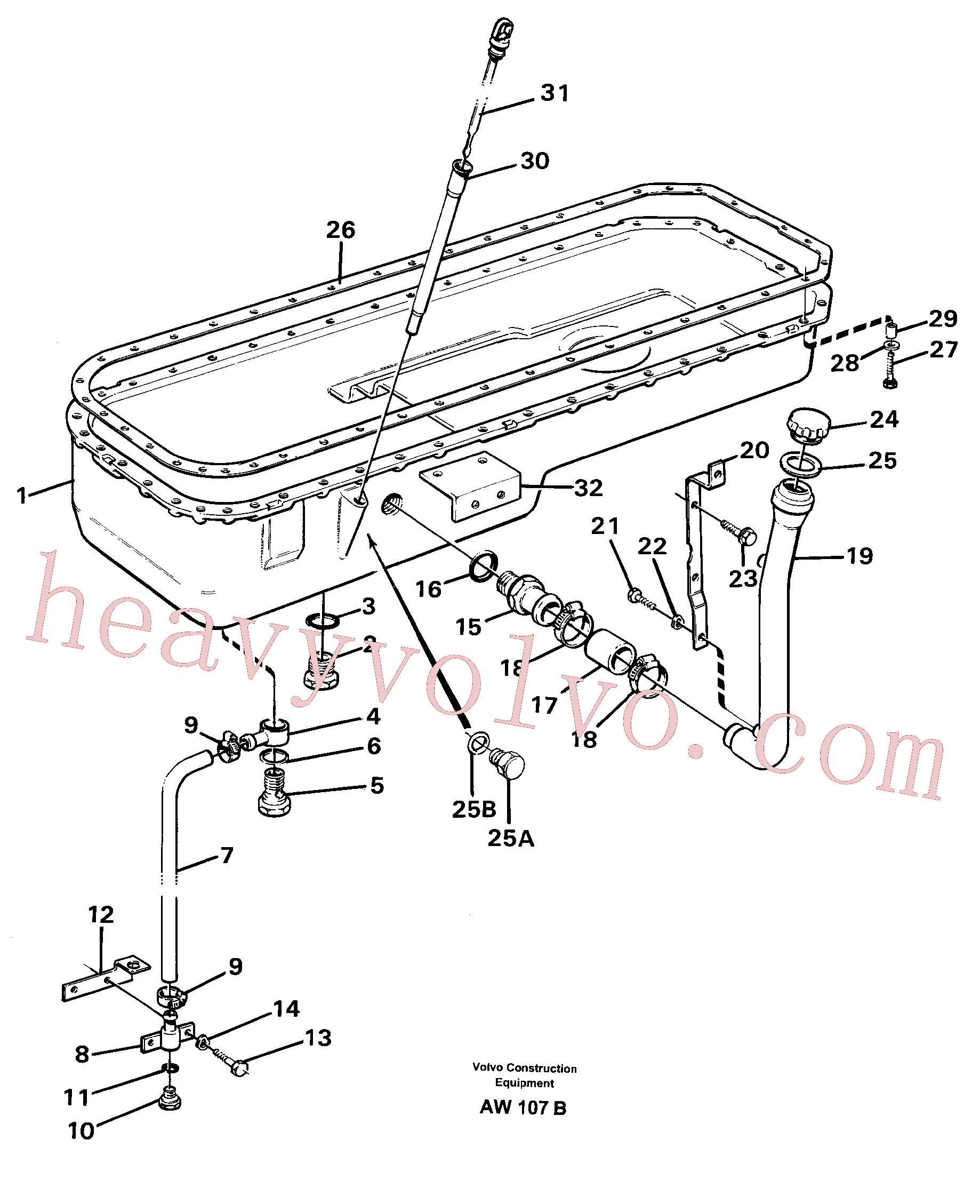 VOE957180 for Volvo Oil sump(AW107B assembly)