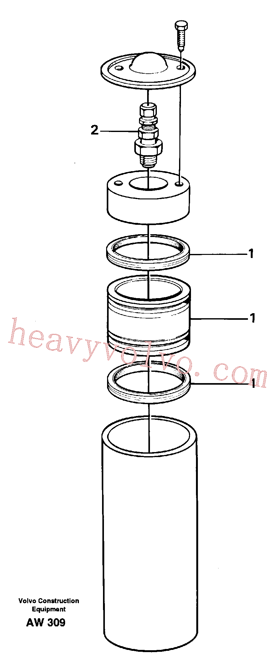 VOE15109194 for Volvo Accumulator.(AW309 assembly)