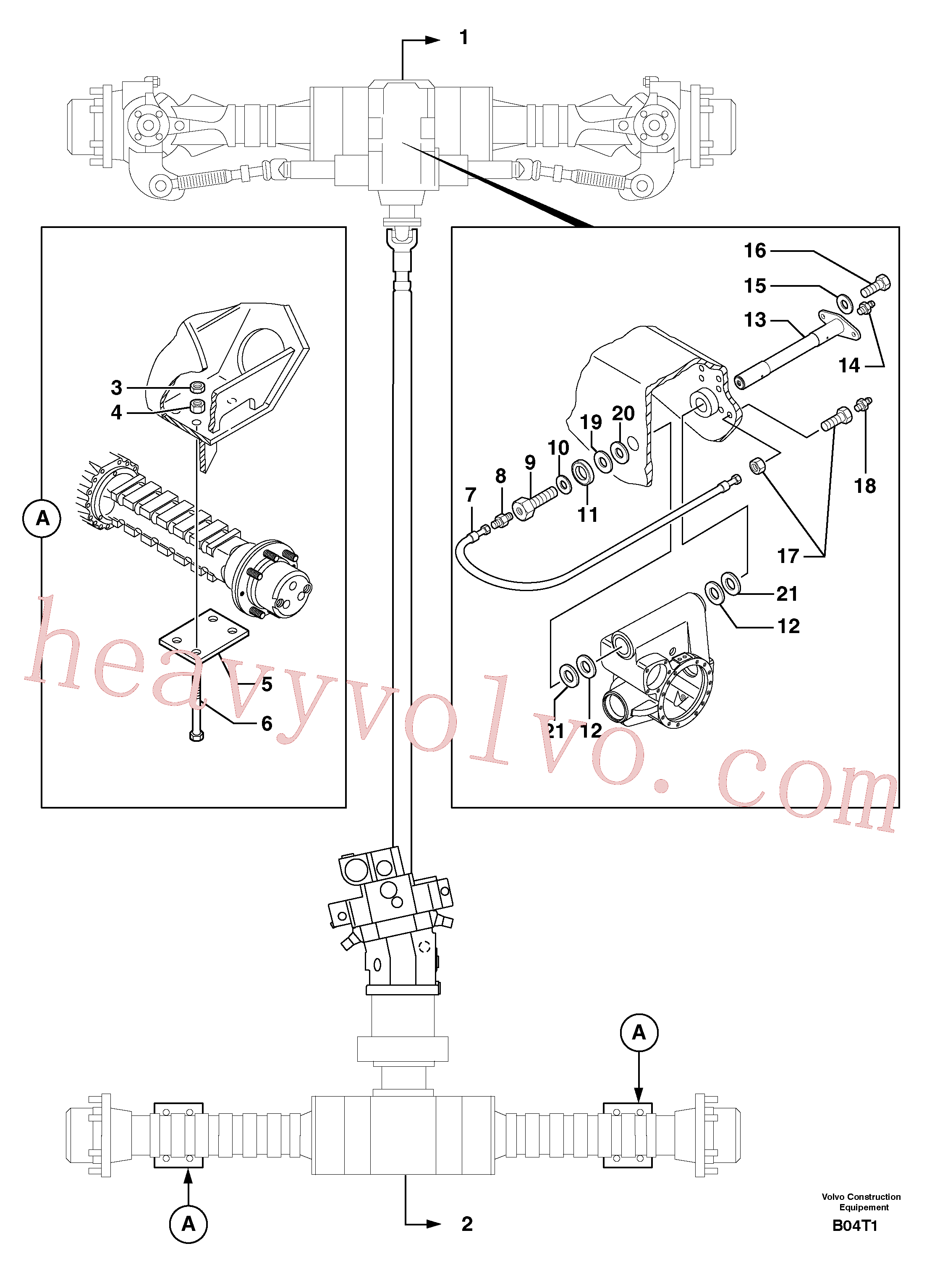 PJ3890045 for Volvo Axle cradles and mountings(B04T1 assembly)