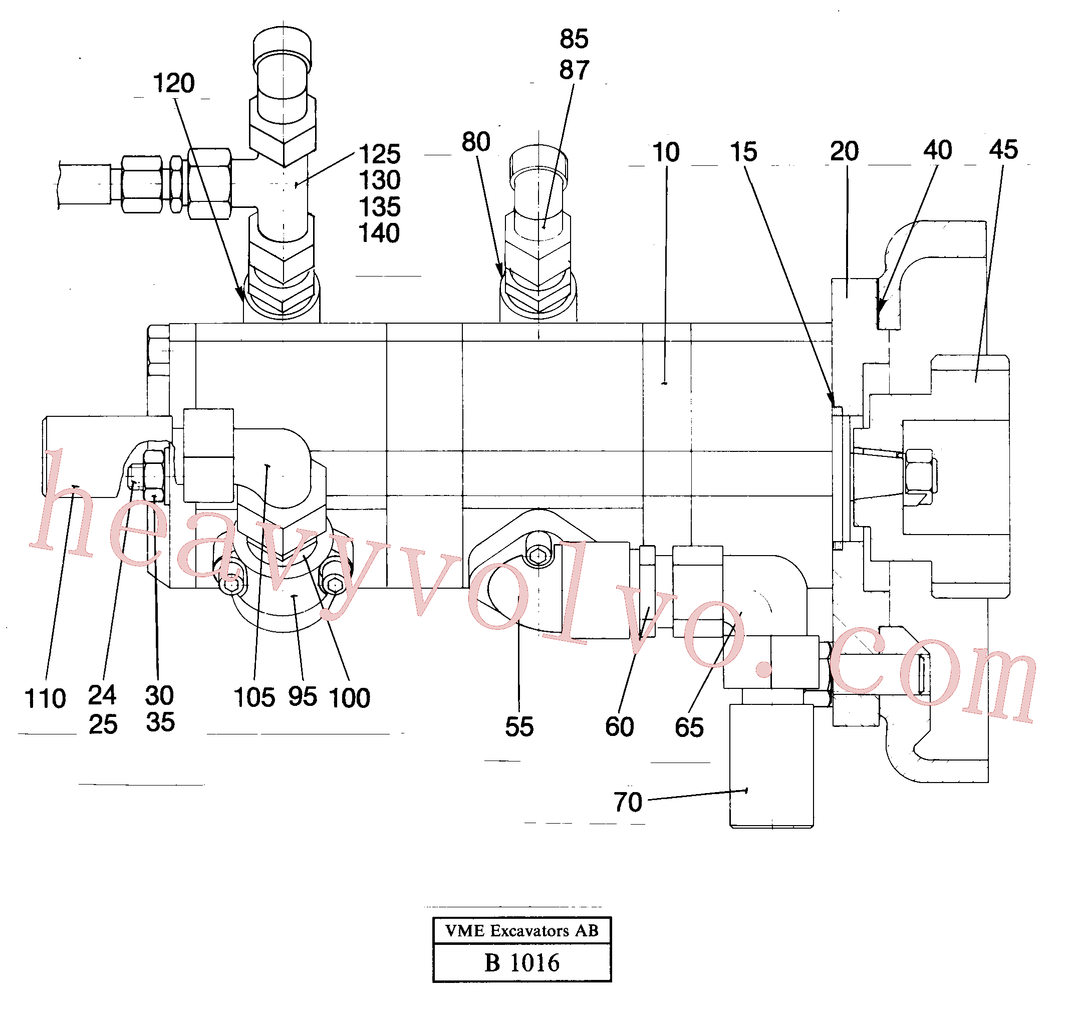 VOE14046699 for Volvo Control pump Steering- and servopump(B1016 assembly)