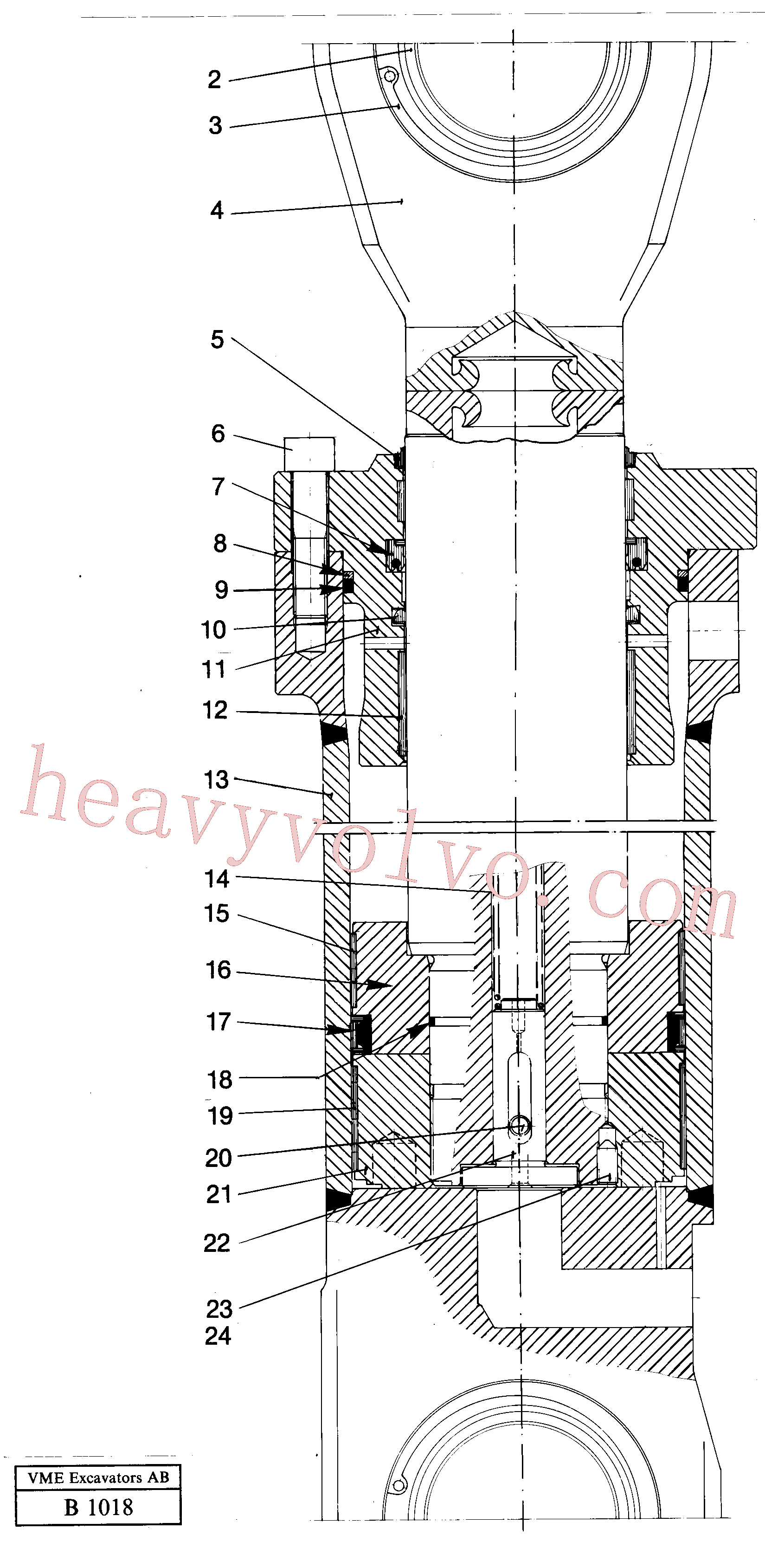 VOE14250890 for Volvo Bucket cylinder(B1018 assembly)