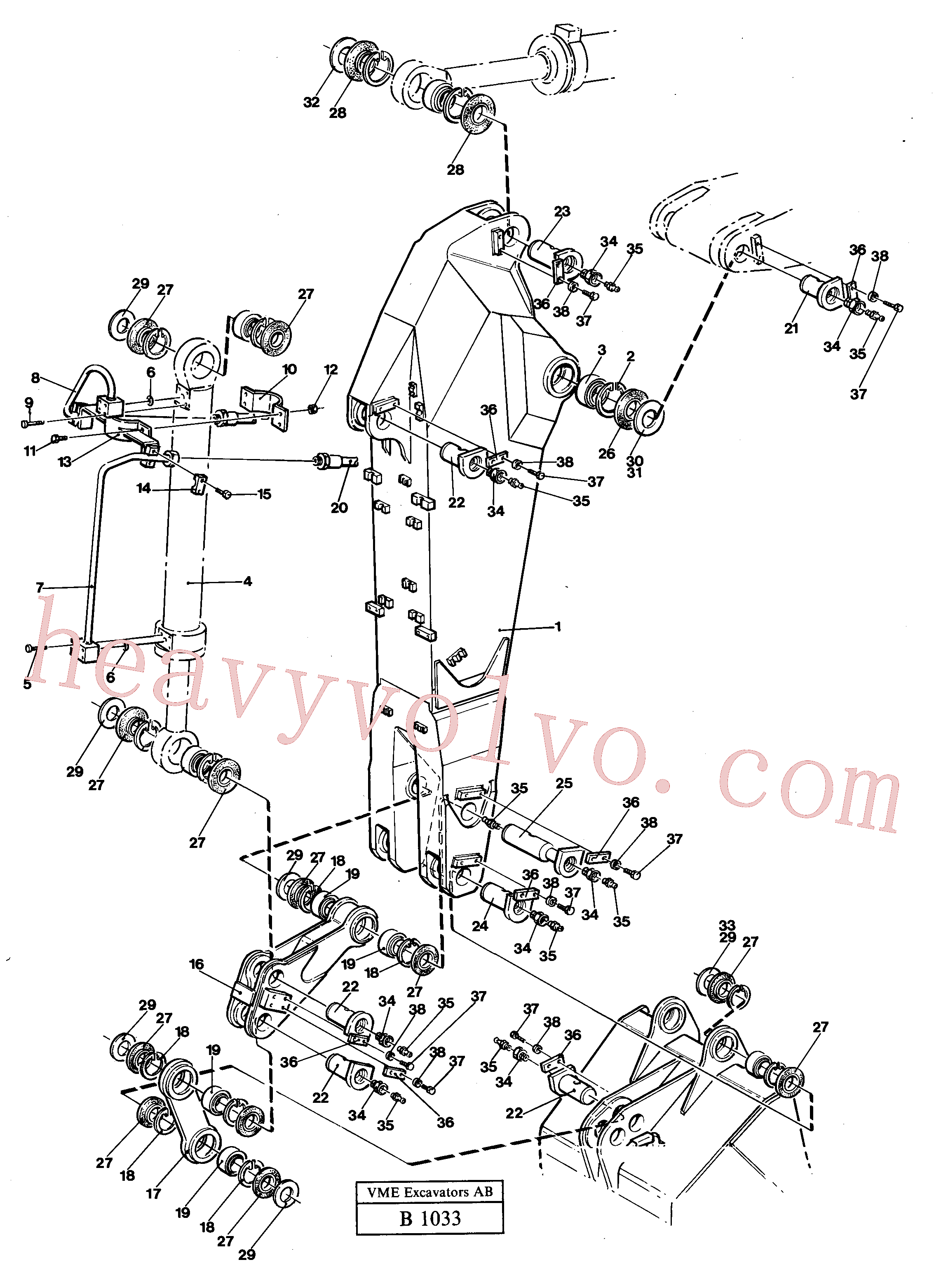 VOE14252548 for Volvo Dipper 2.25m(B1033 assembly)