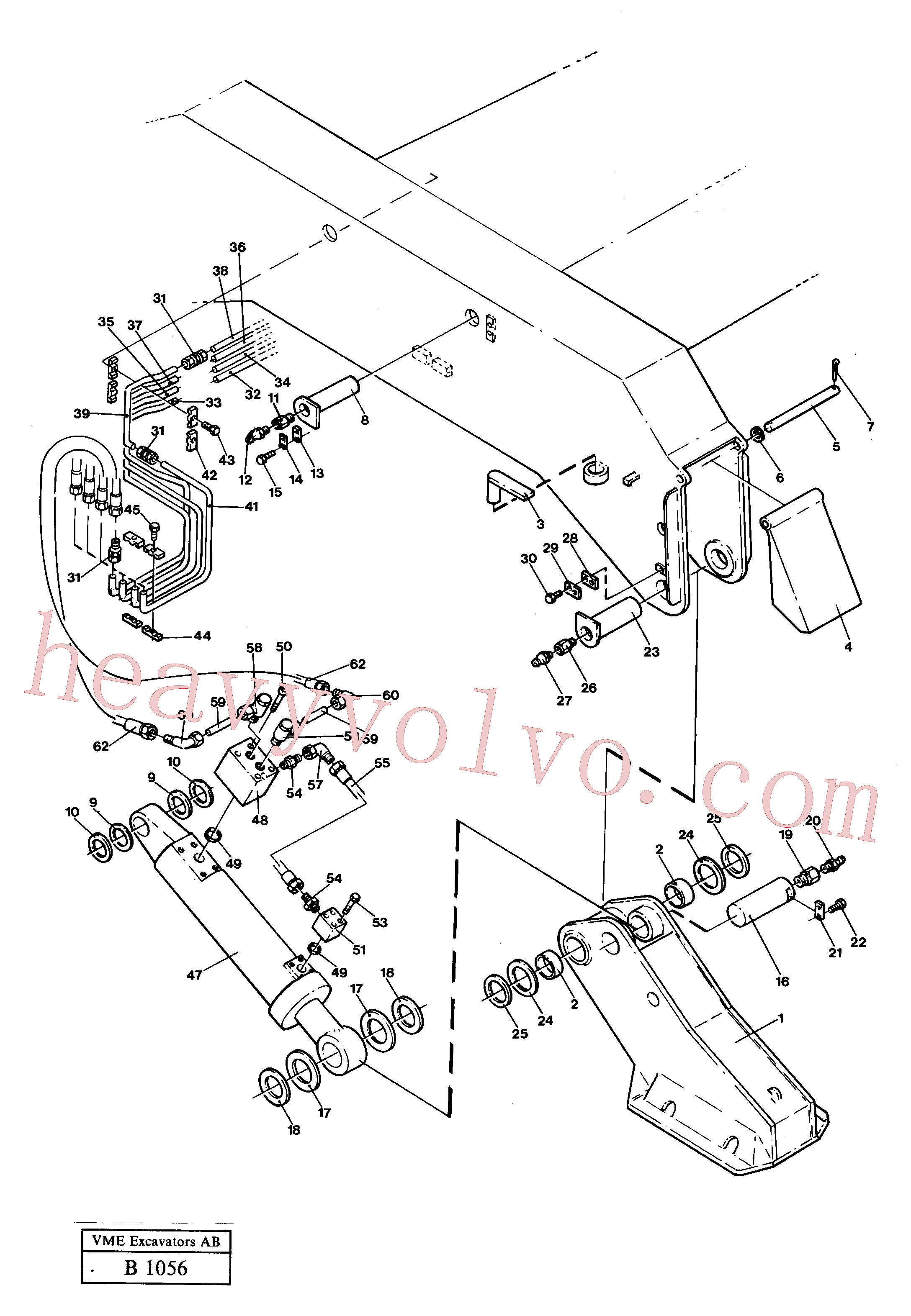 VOE14048665 for Volvo Outrigger equipment with fixed plates(B1056 assembly)