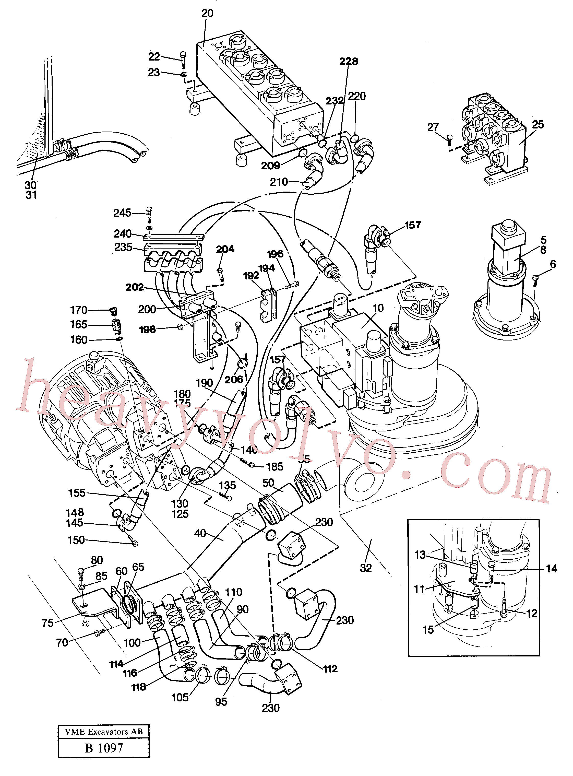 VOE14238156 for Volvo Hydraulic system(B1097 assembly)