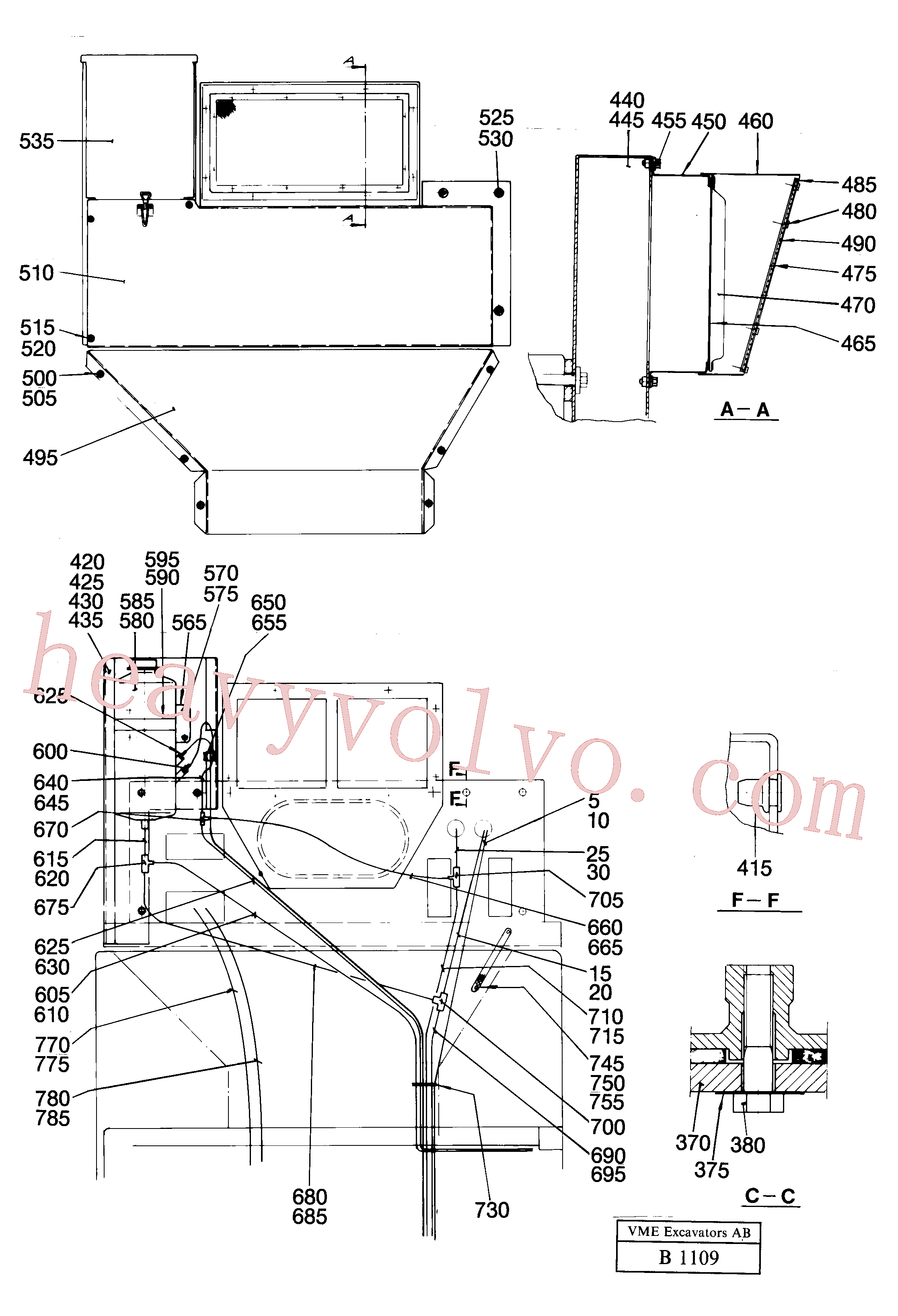 VOE14248472 for Volvo Cab elevation 1220mm(B1109 assembly)