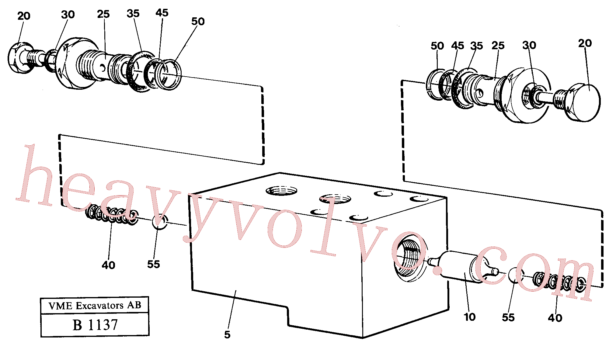 VOE14048665 for Volvo Hydraulic lock outrigger(B1137 assembly)