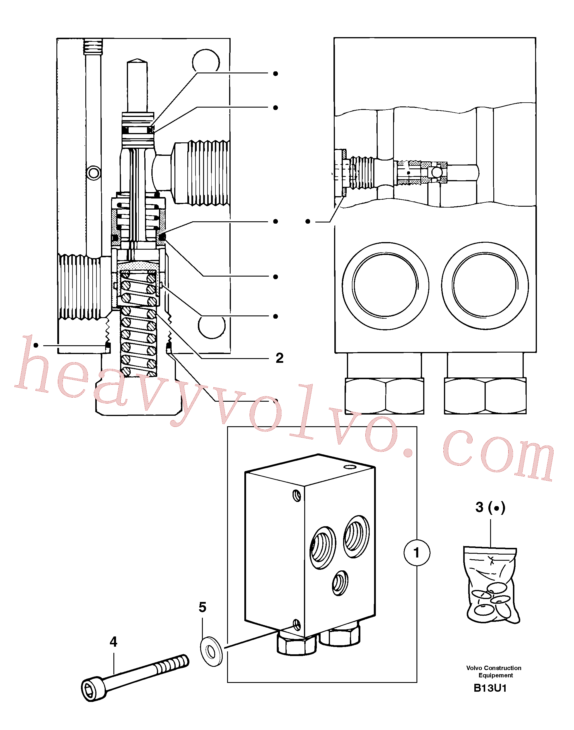 PJ7411526 for Volvo Balancing valve ( travelling )(B13U1 assembly)