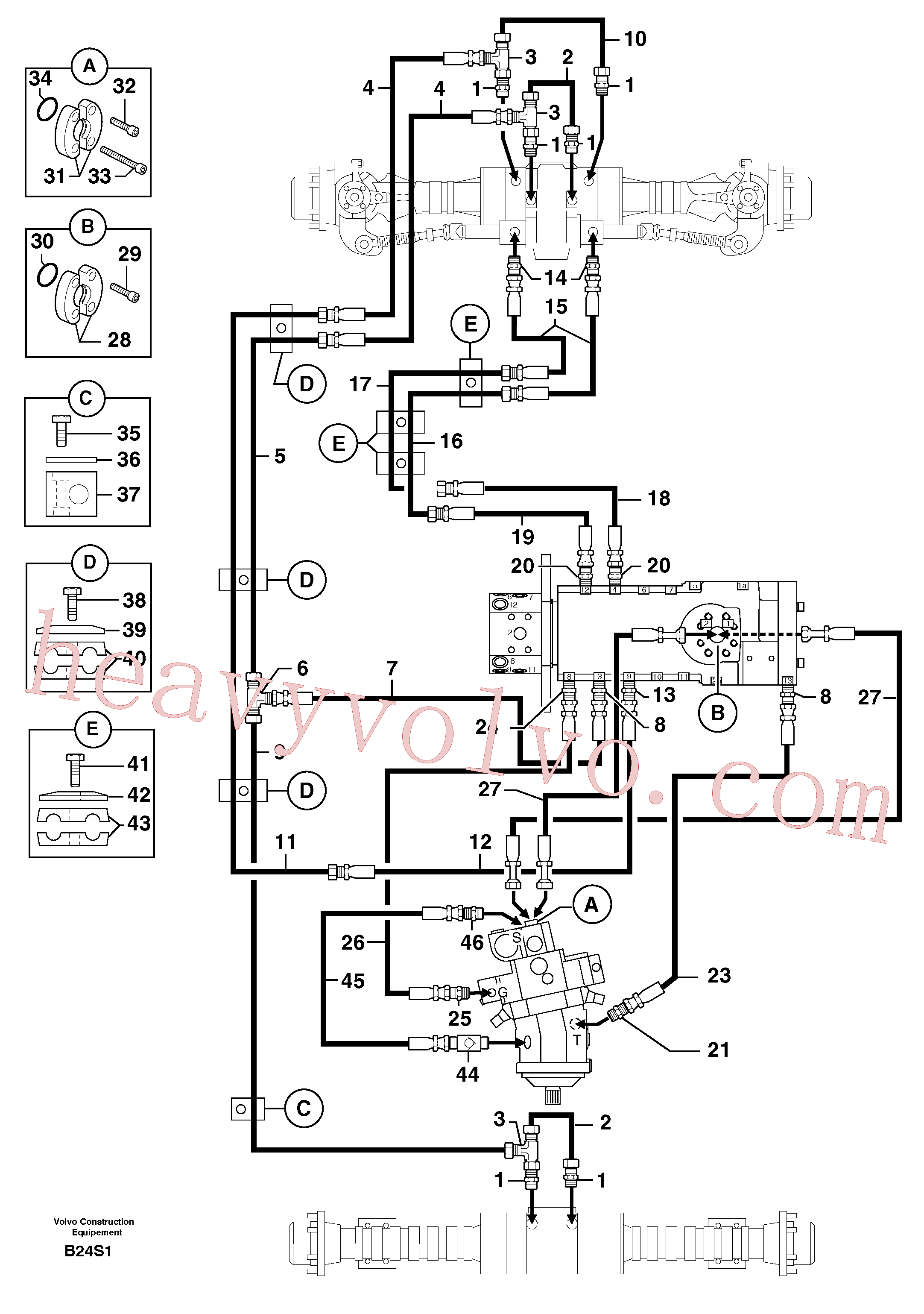 PJ4720003 for Volvo Hydr. circuit ( transmission )(B24S1 assembly)