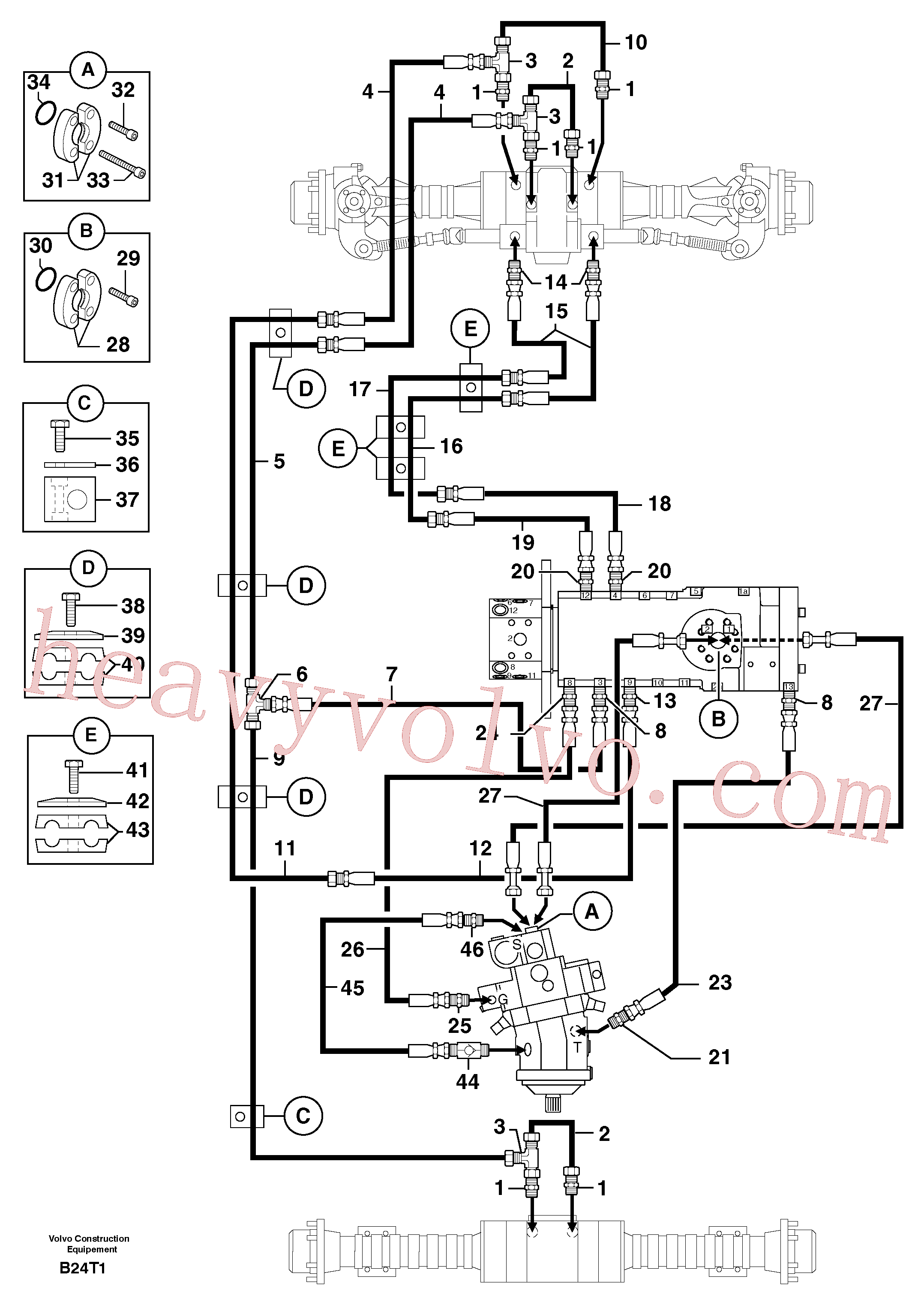 PJ4720003 for Volvo Hydr. circuit ( transmission )(B24T1 assembly)