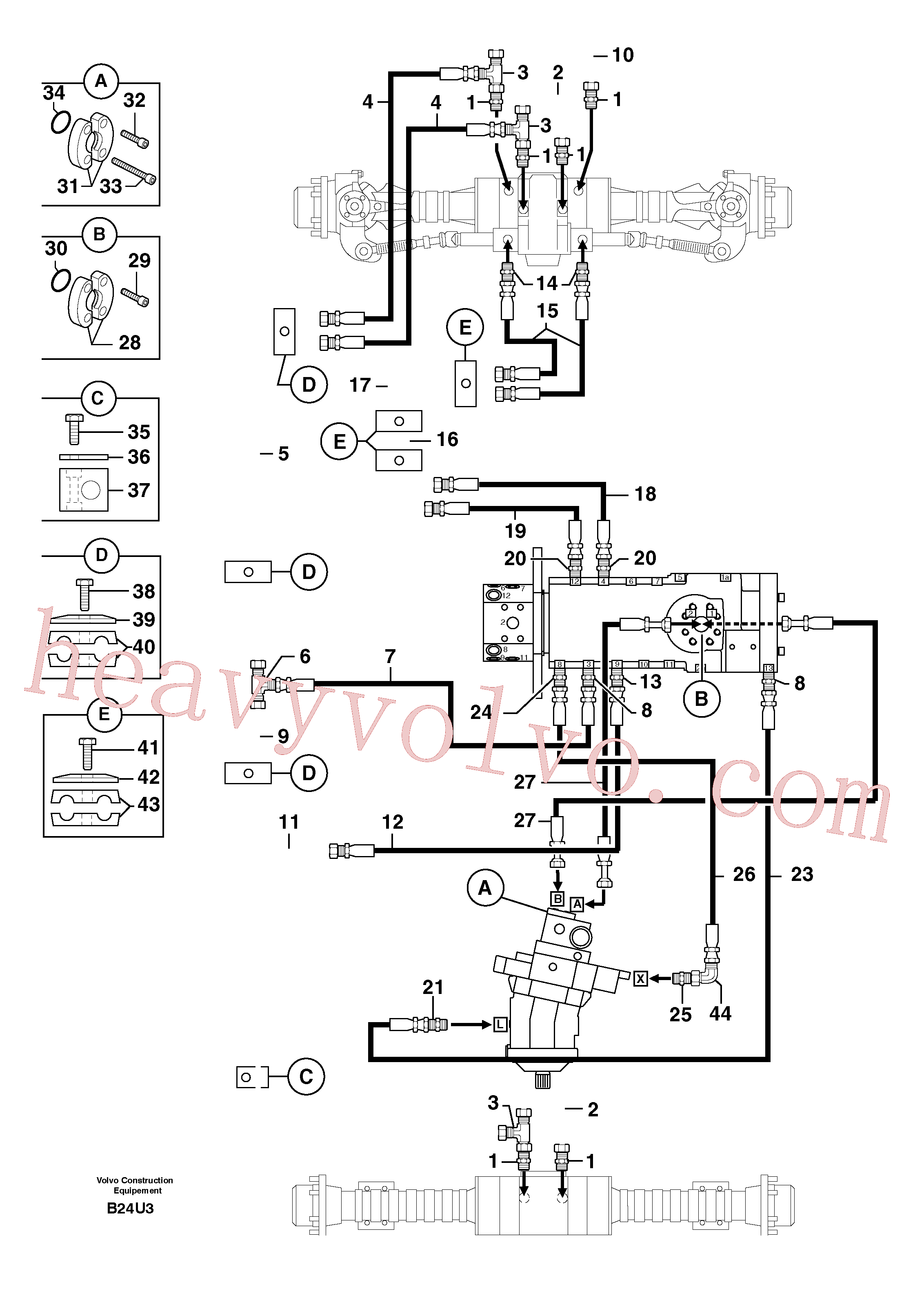 PJ4690120 for Volvo Hydr. circuit ( transmission )(B24U3 assembly)