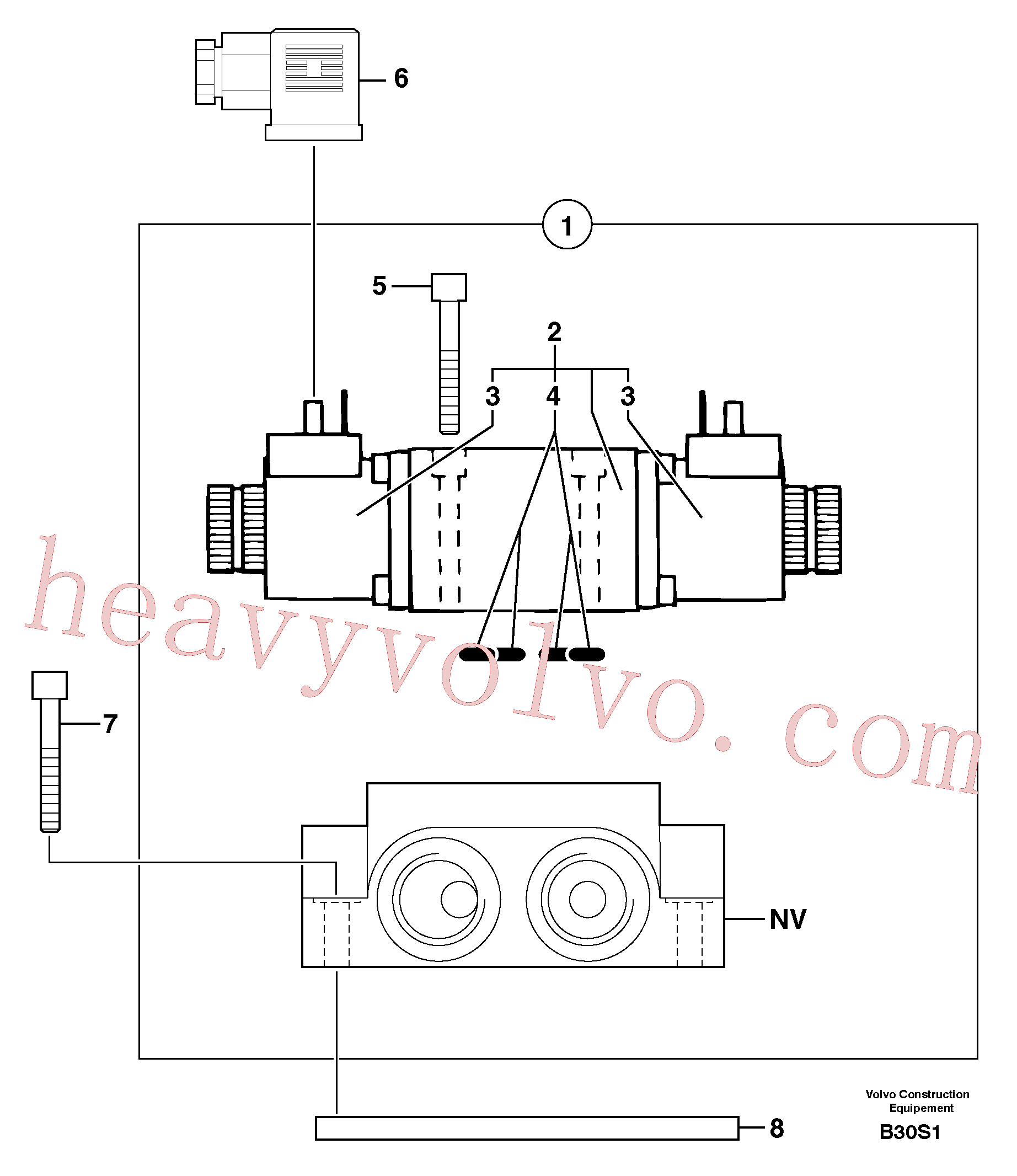 PJ5220026 for Volvo Electrovalve : stabiliser(B30S1 assembly)