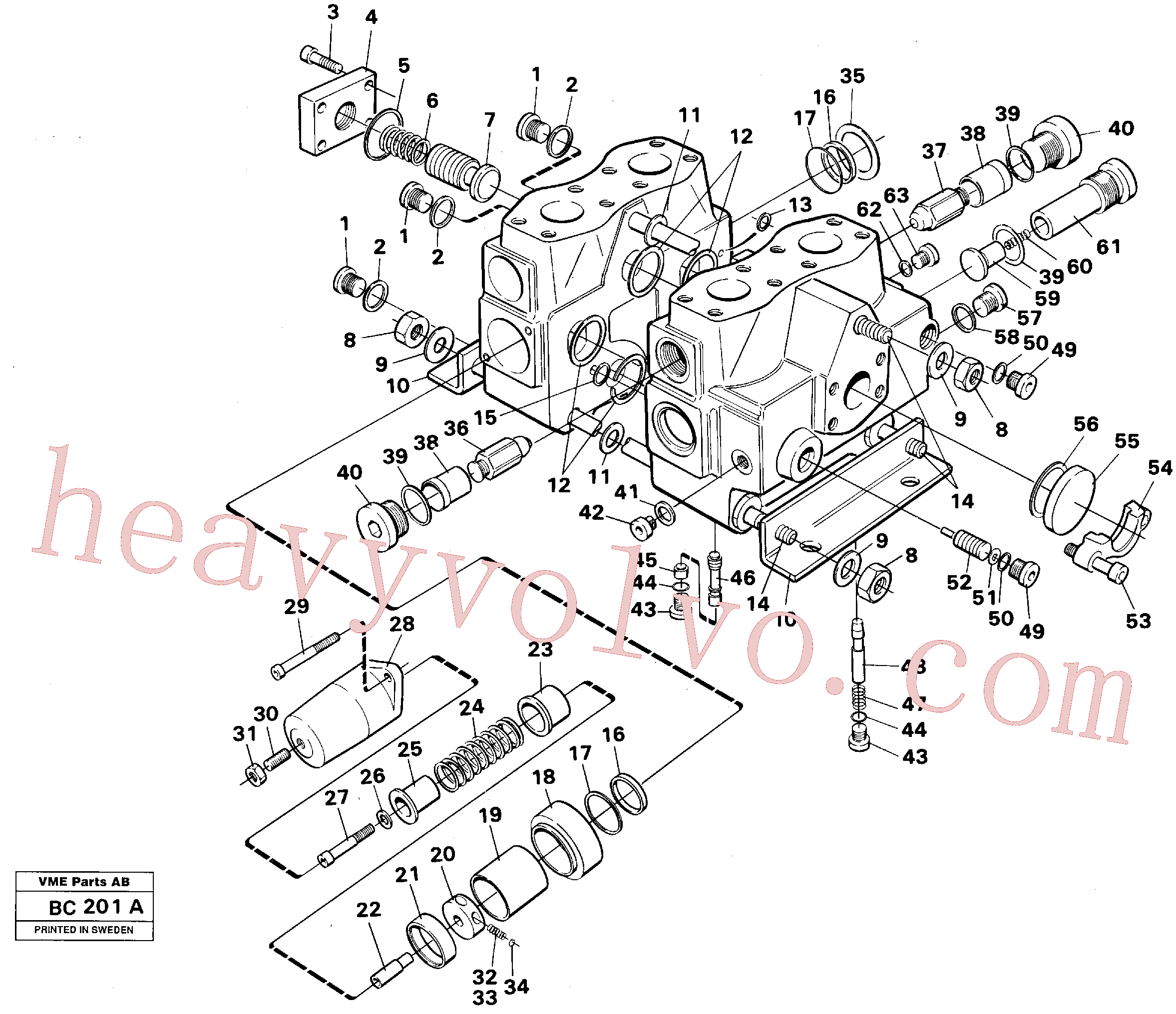 VOE13955224 for Volvo Tip valve(BC201A assembly)