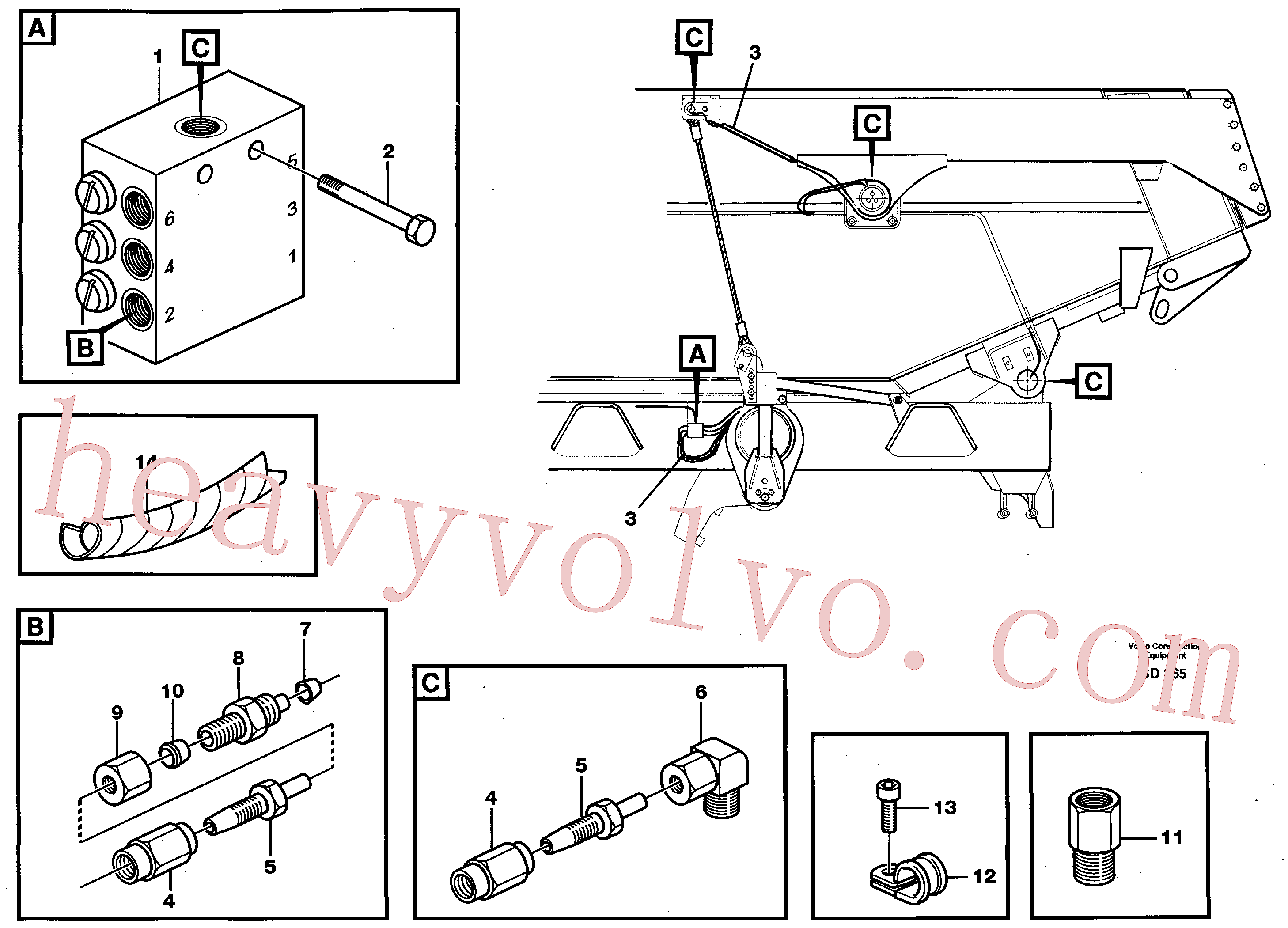 VOE14214040 for Volvo Central lubrication(BD365 assembly)