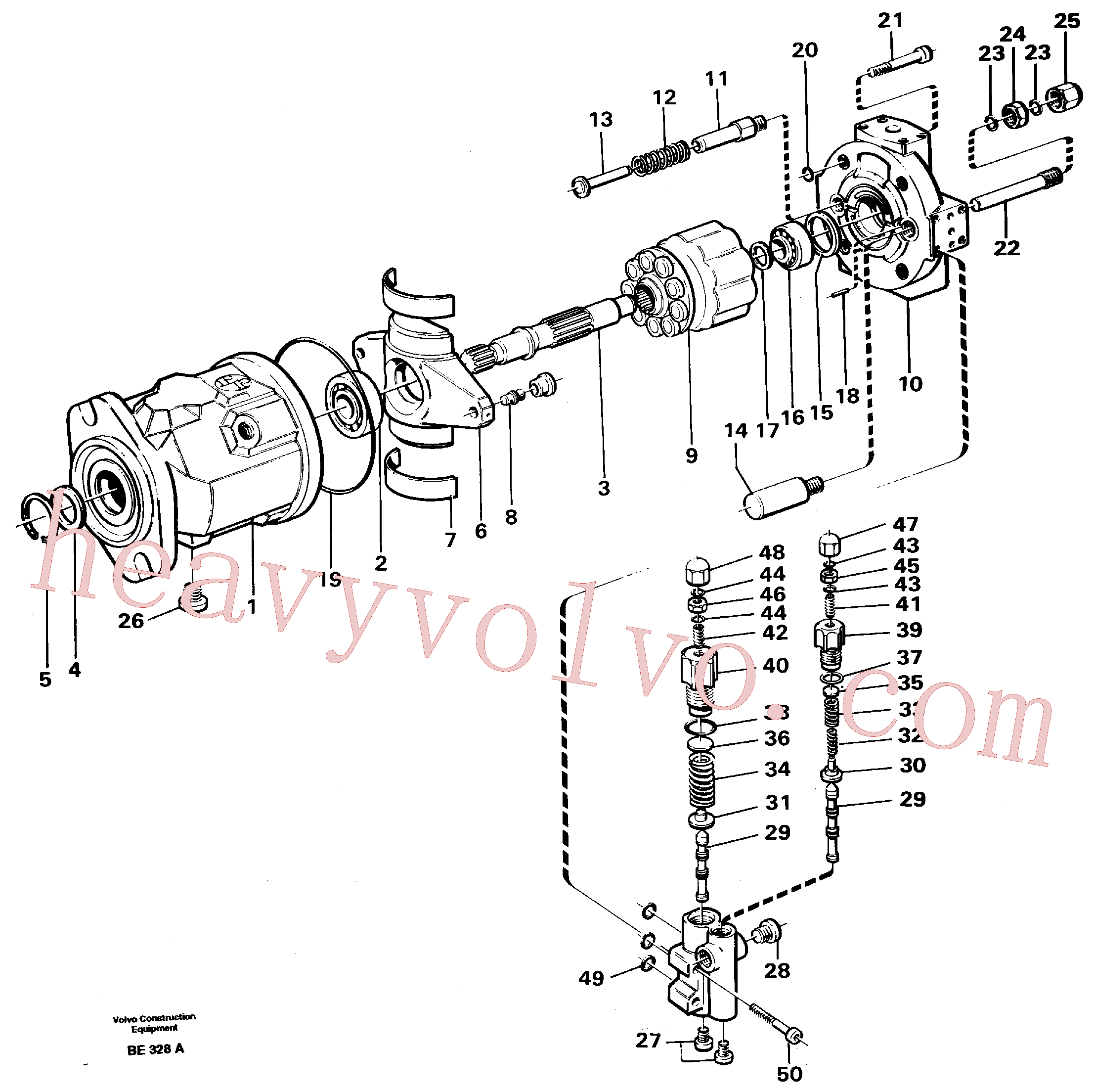 VOE11992755 for Volvo Hydraulic pump(BE328A assembly)