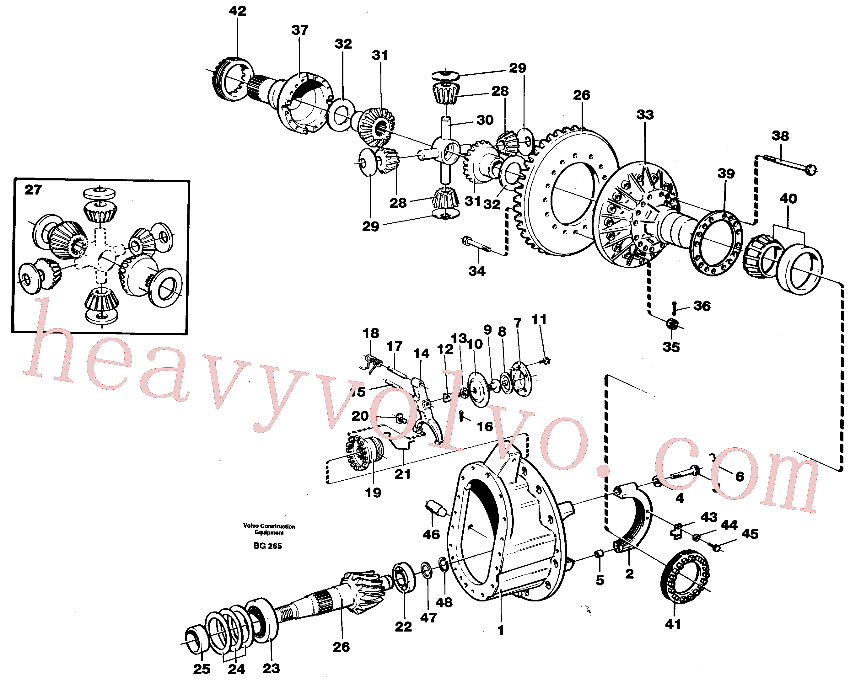 VOE1522354 for Volvo Final drive(BG265 assembly)