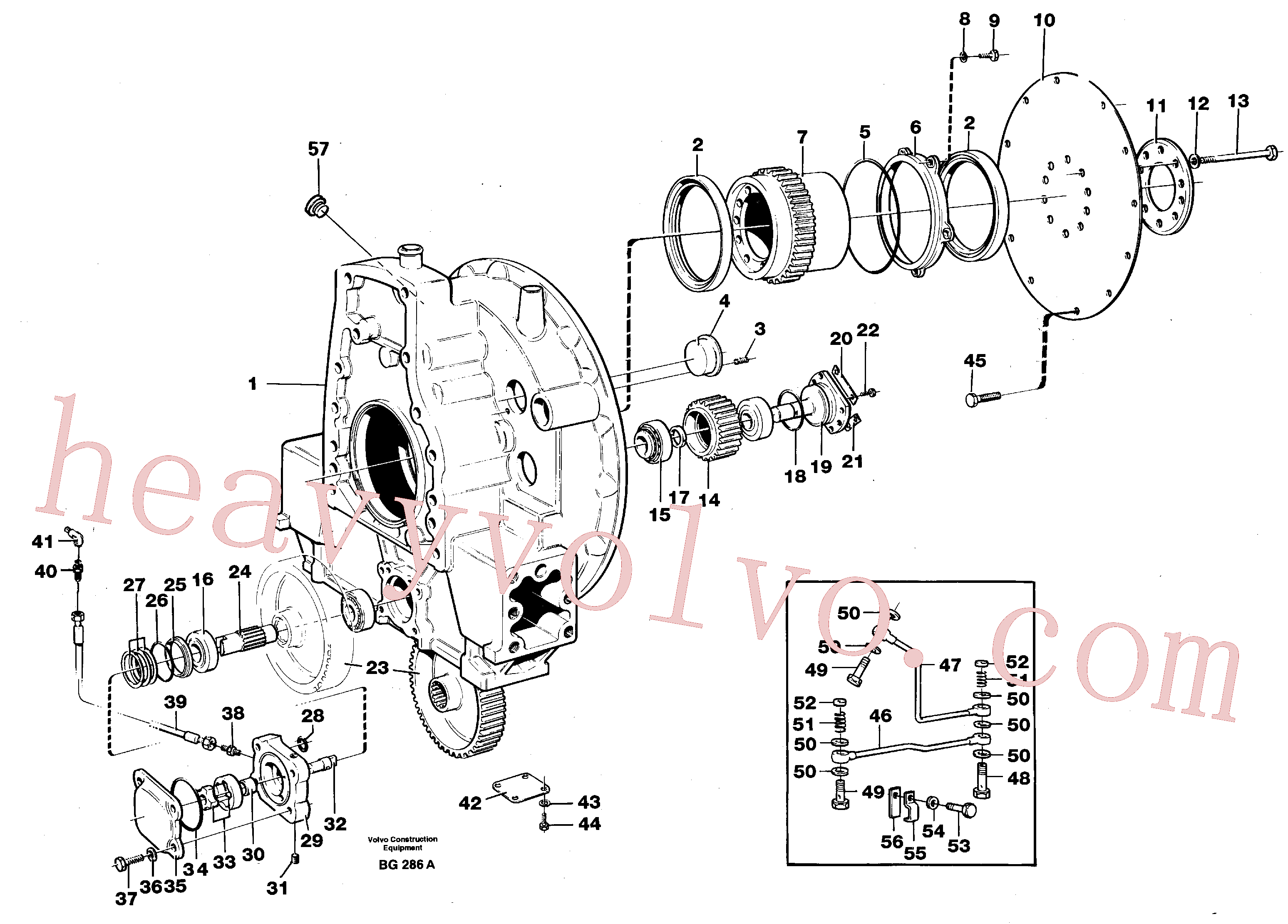 VOE180240 for Volvo Pump drive(BG286A assembly)