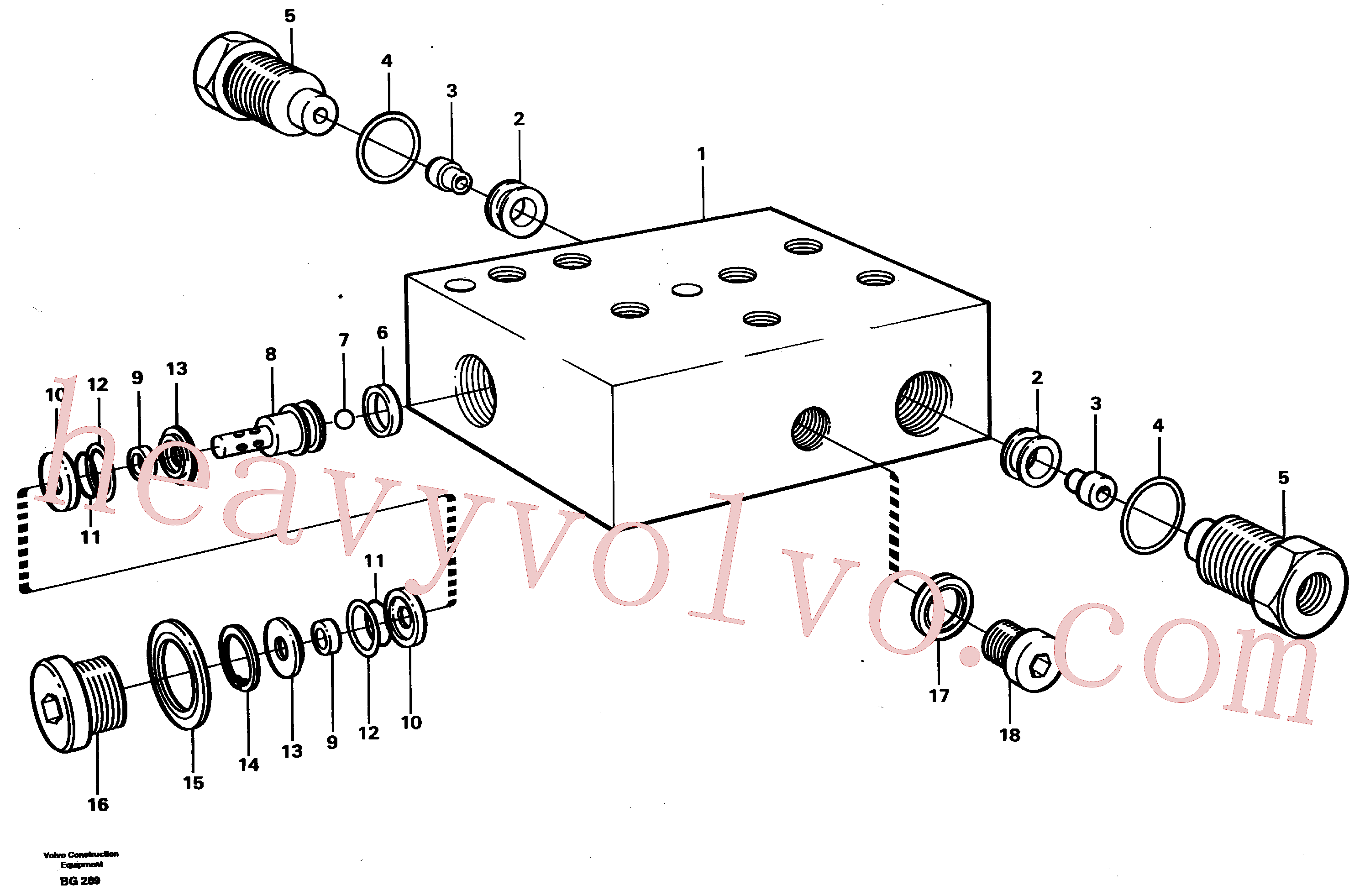 VOE11999445 for Volvo Air valve(BG289 assembly)