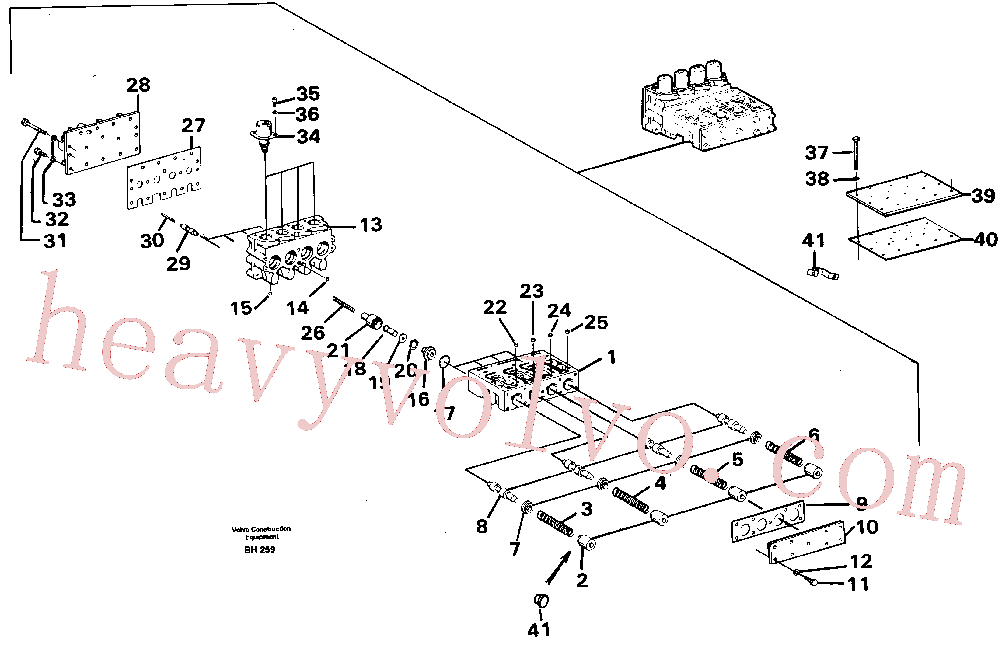 VOE977657 for Volvo Valve block(BH259 assembly)