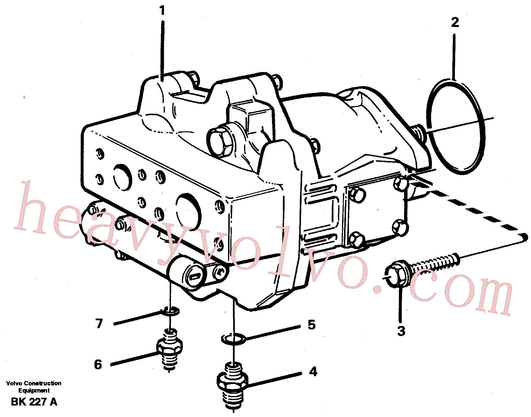 VOE925260 for Volvo Hydraulic pump with fitting parts(BK227A assembly)