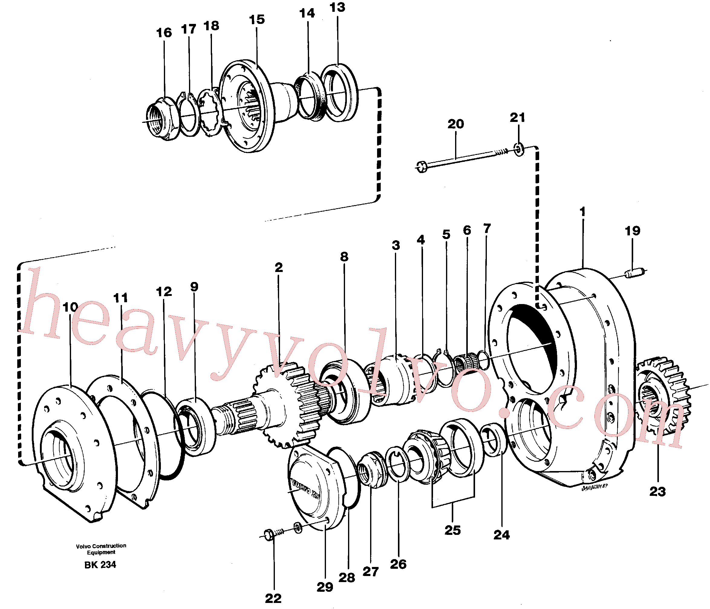 SA9016-11207 for Volvo Final drive(BK234 assembly)