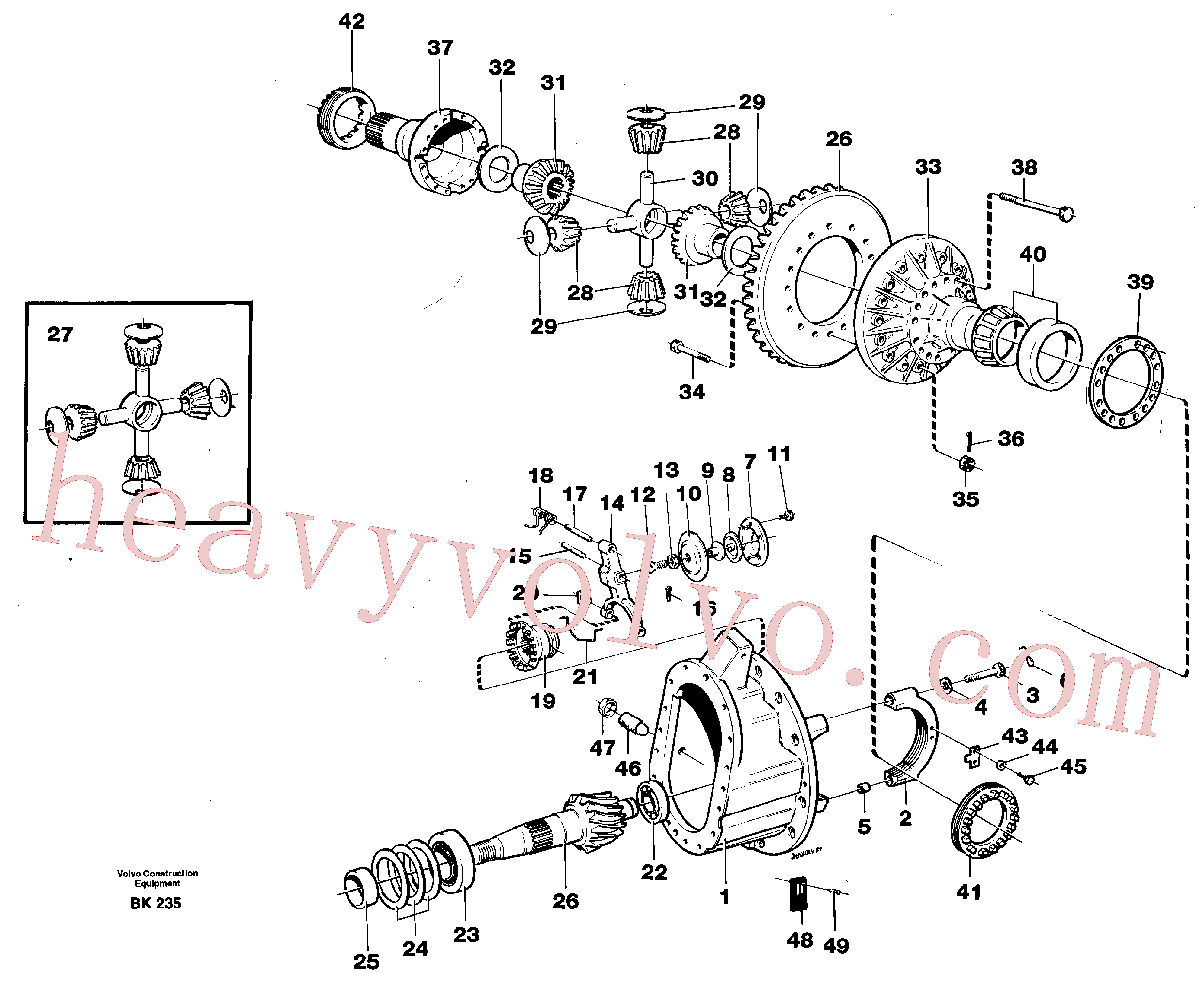 VOE1522083 for Volvo Final drive(BK235 assembly)