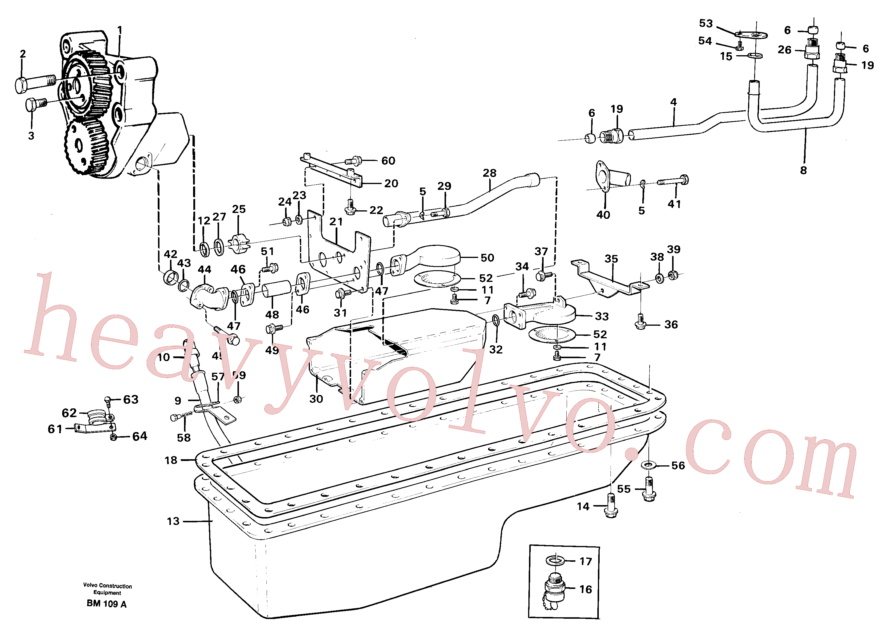 VOE11306618 for Volvo Lubricating oil system(BM109A assembly)