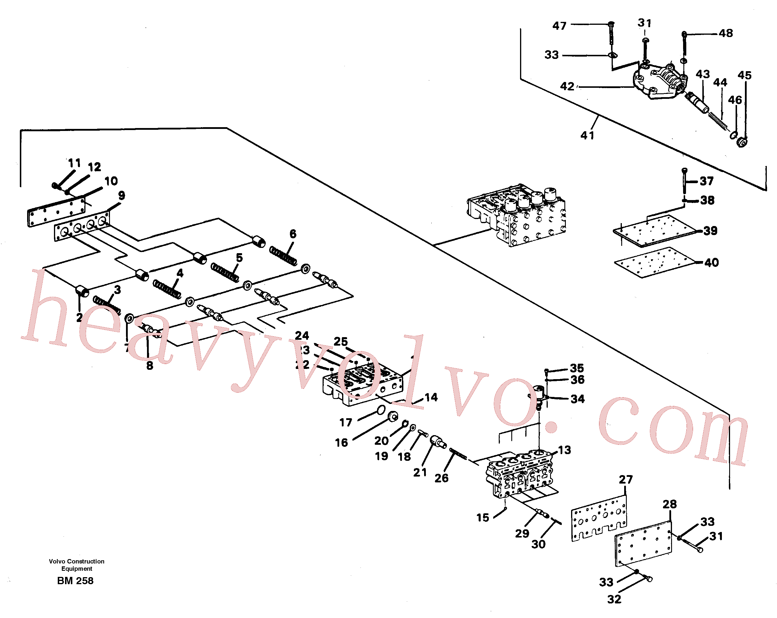 VOE977657 for Volvo Valve block(BM258 assembly)