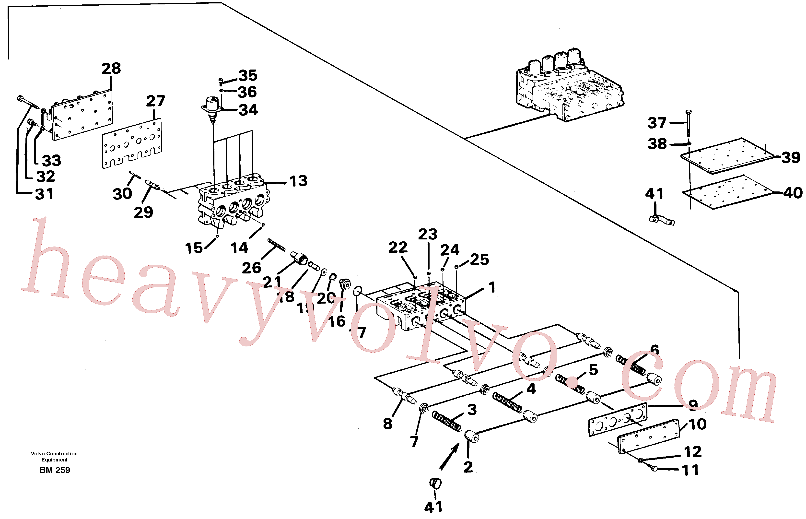 VOE977657 for Volvo Valve block(BM259 assembly)