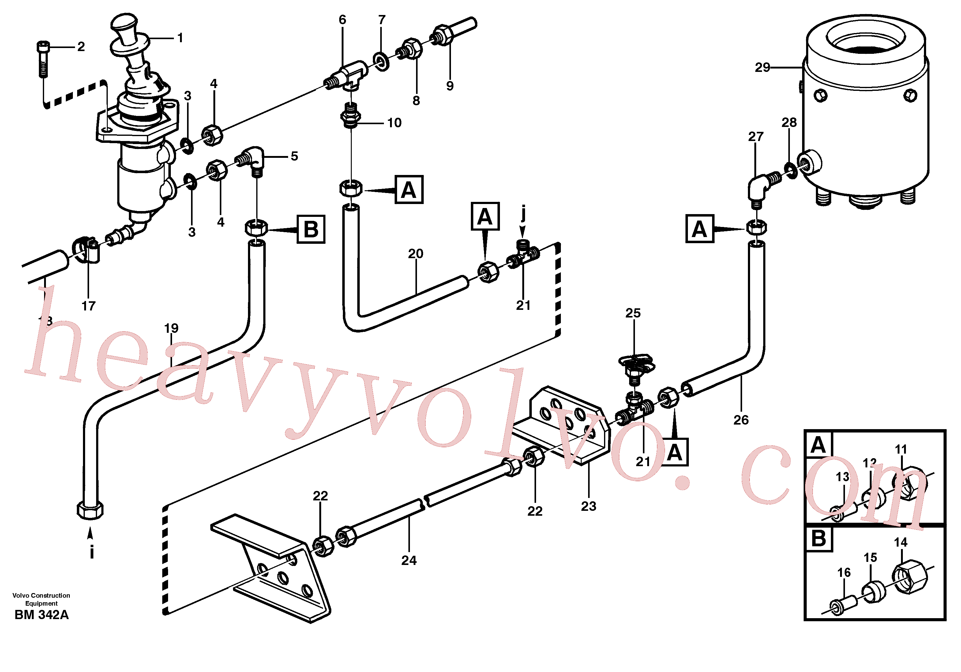 VOE943472 for Volvo Parking brake(BM342A assembly)