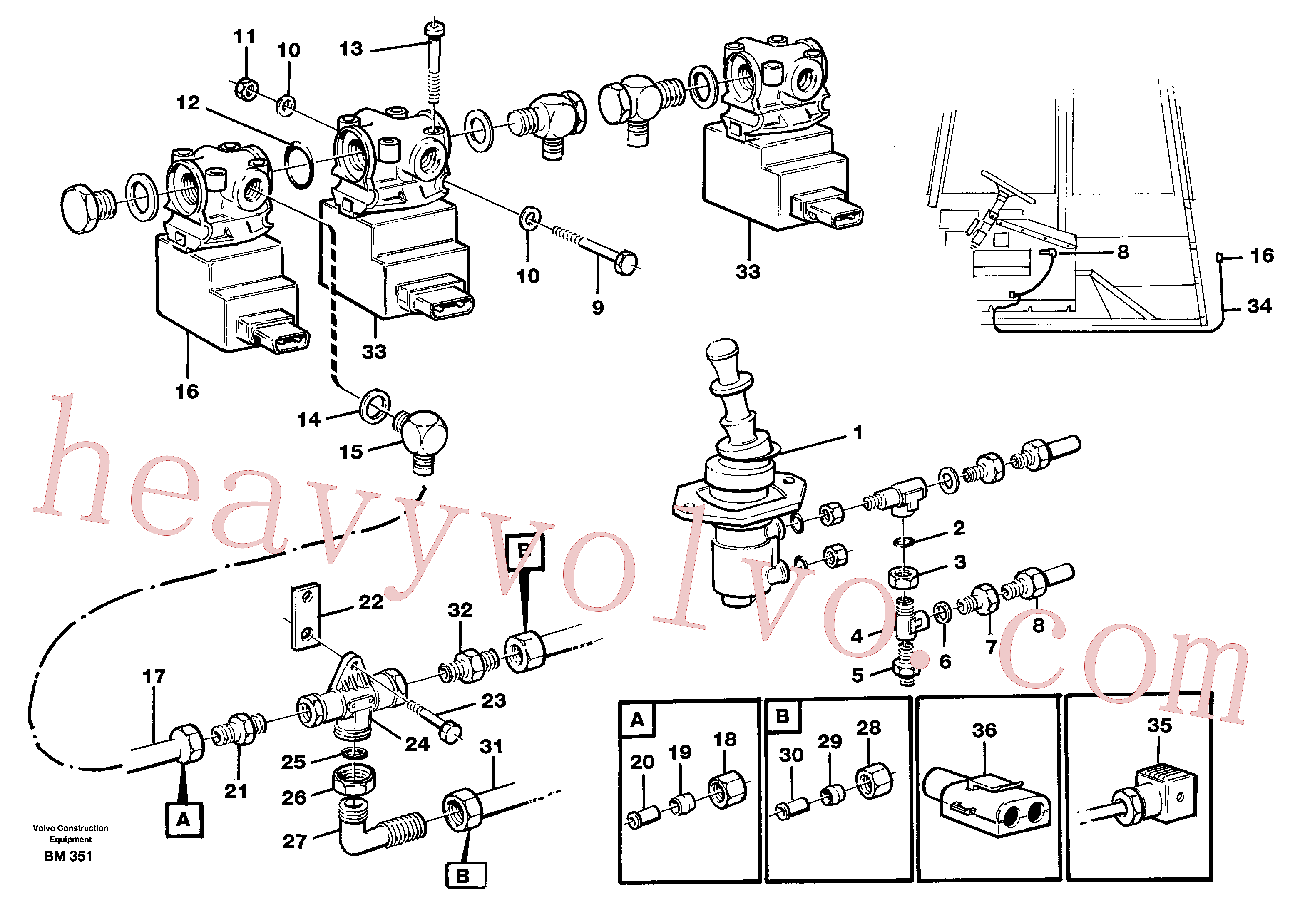 VOE13966412 for Volvo Load and dump brake(BM351 assembly)