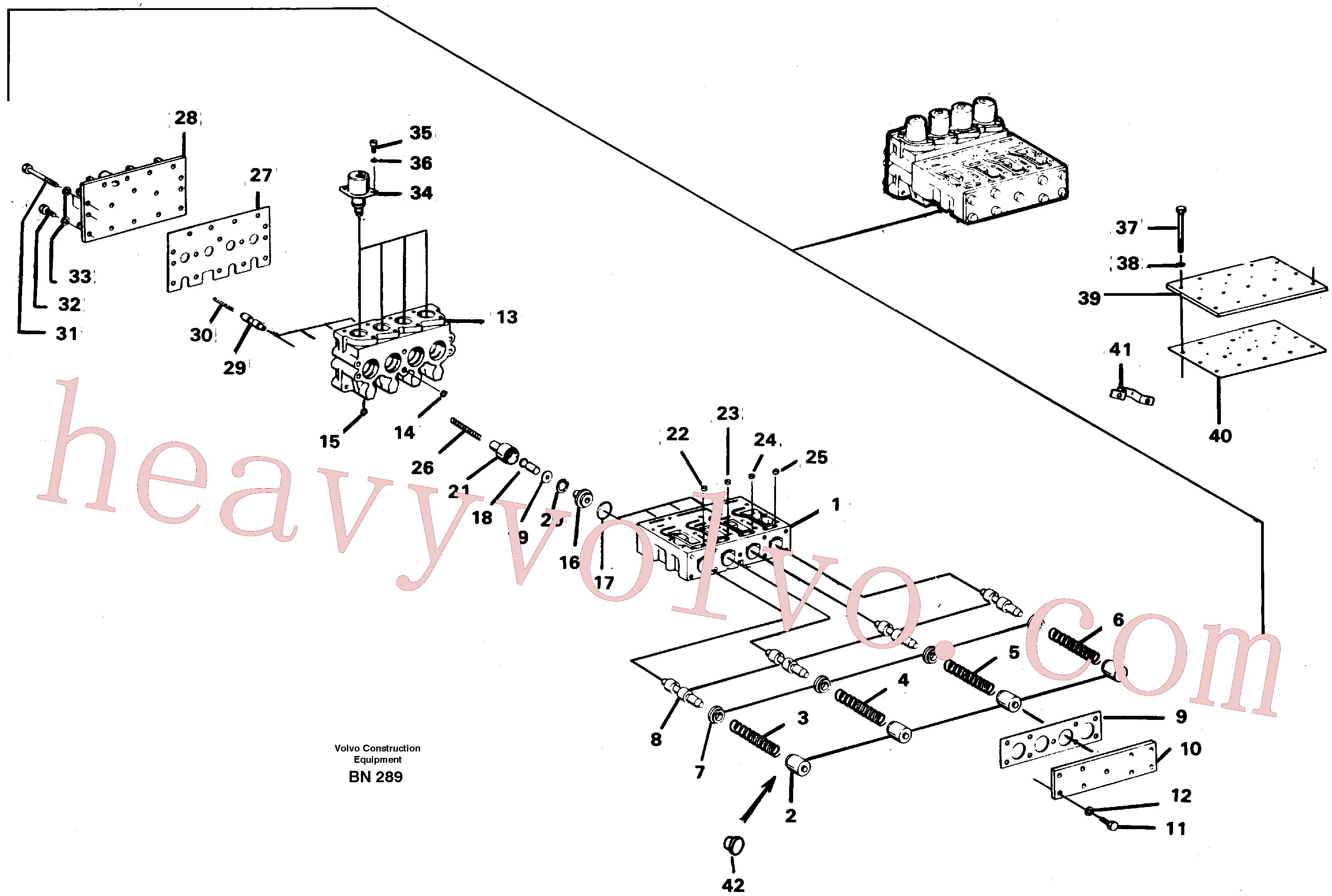 VOE977657 for Volvo Valve block(BN289 assembly)