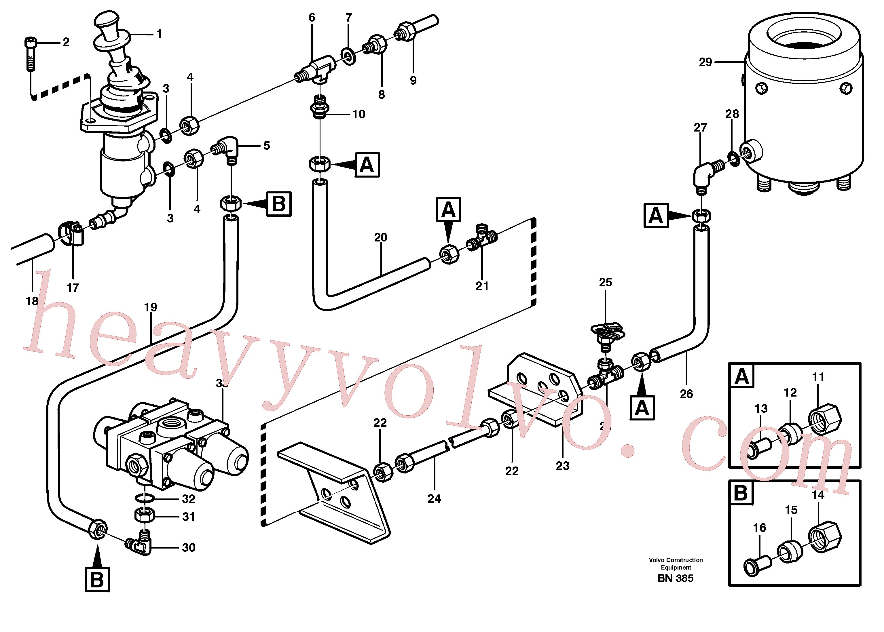 VOE943472 for Volvo Parking brake(BN385 assembly)