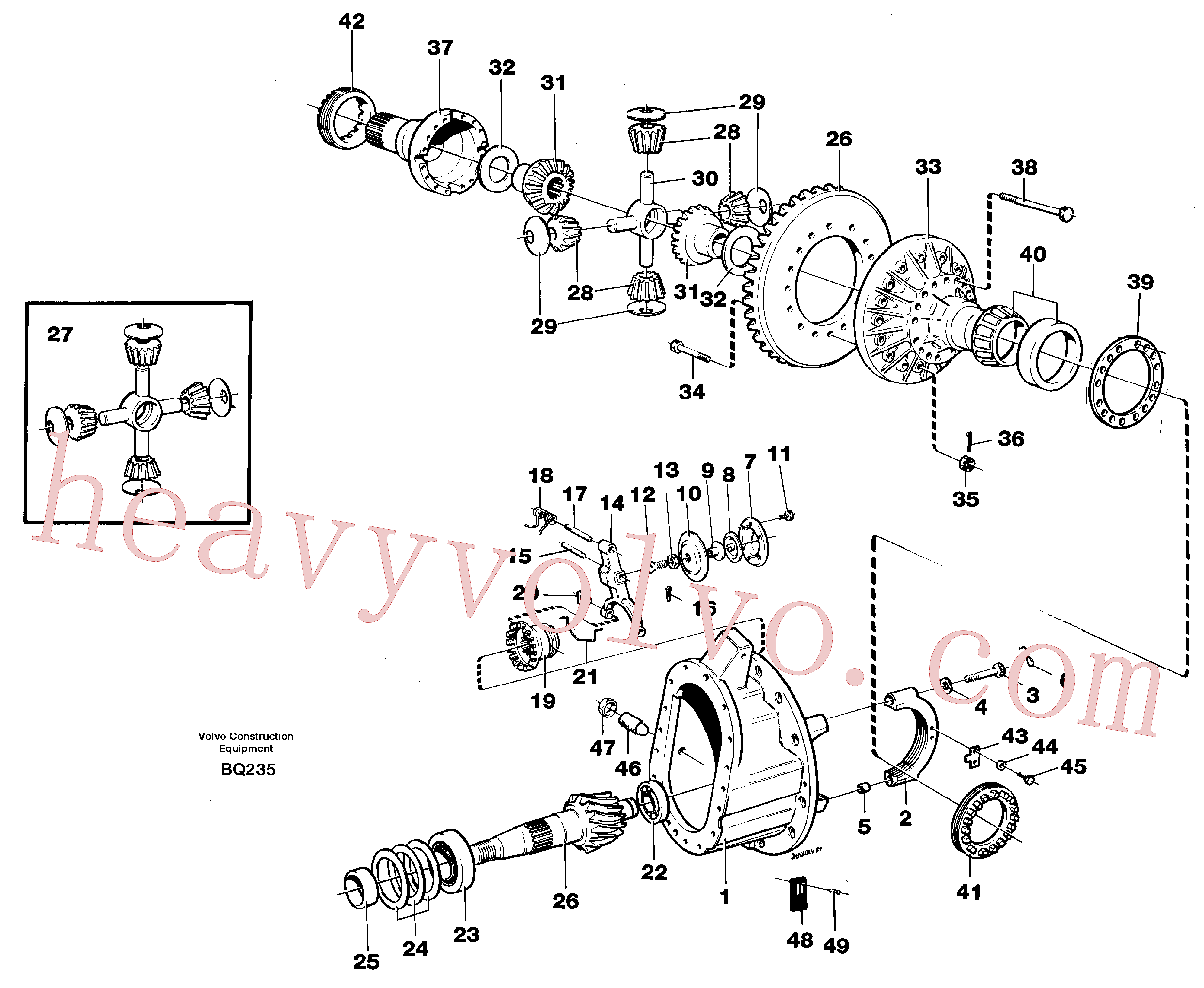 VOE1522354 for Volvo Final drive(BQ235 assembly)