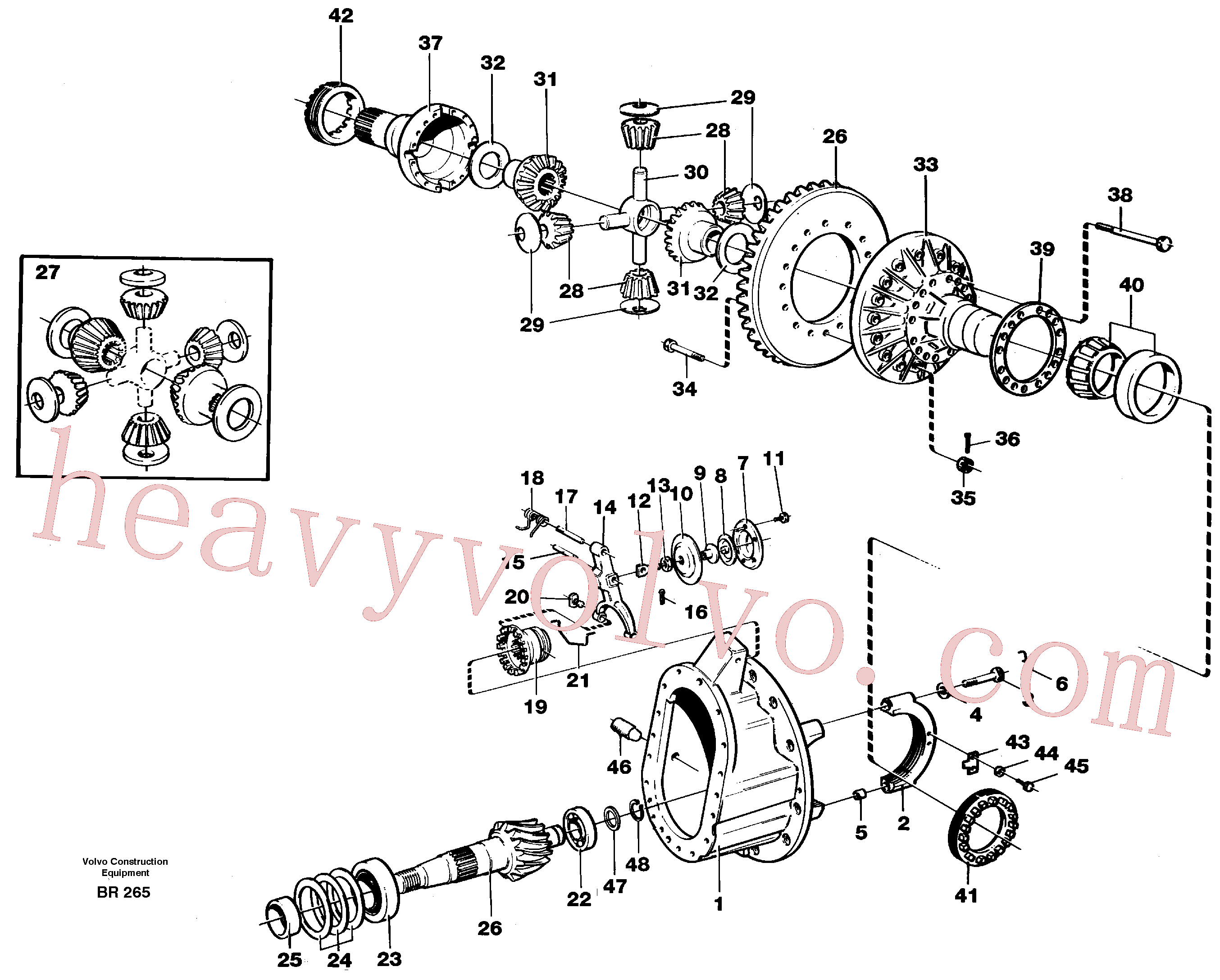 VOE1522354 for Volvo Final drive(BR265 assembly)