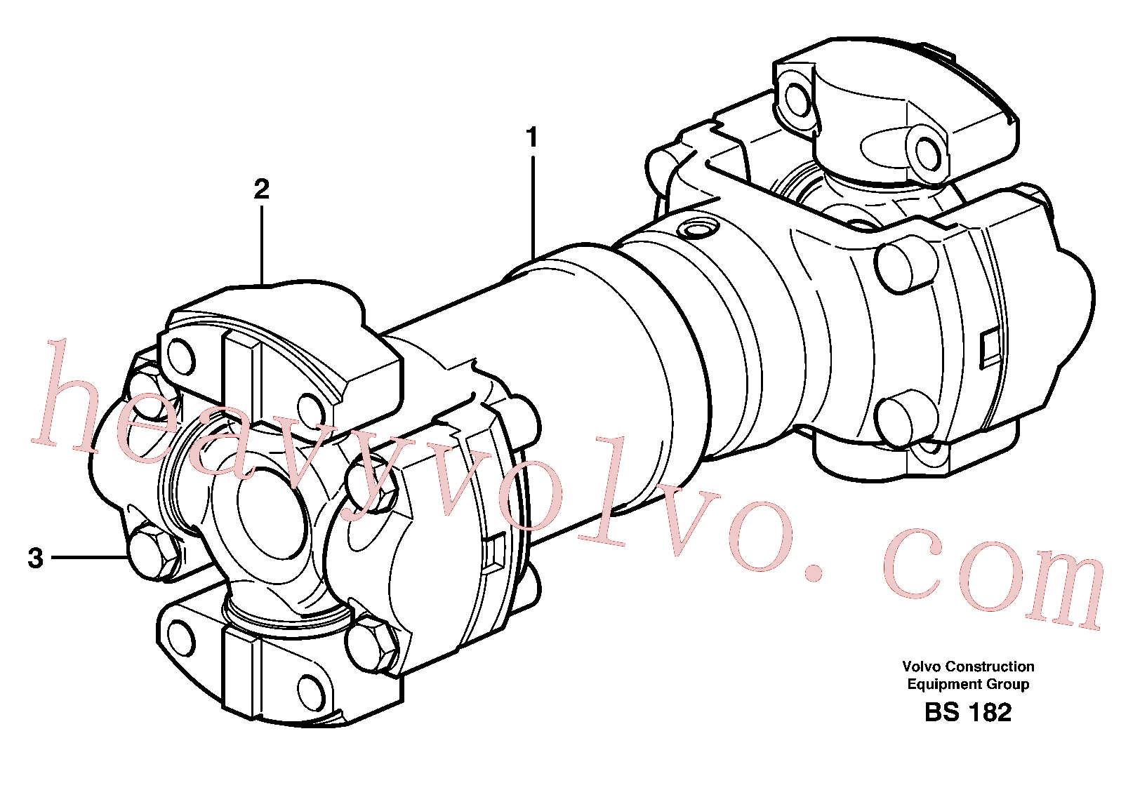 VOE11701339 for Volvo Propeller shaft(BS182 assembly)