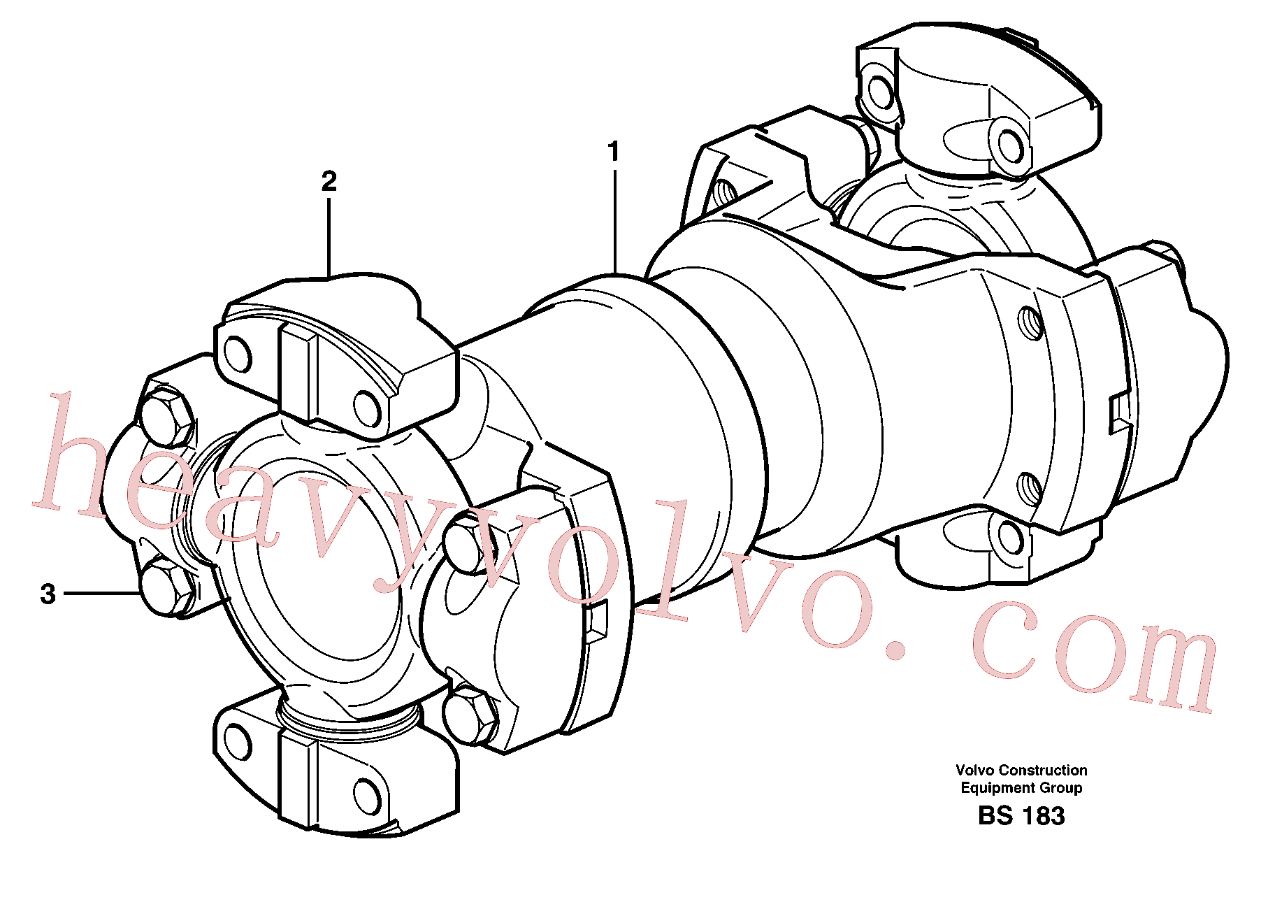 VOE11701339 for Volvo Propeller shaft(BS183 assembly)