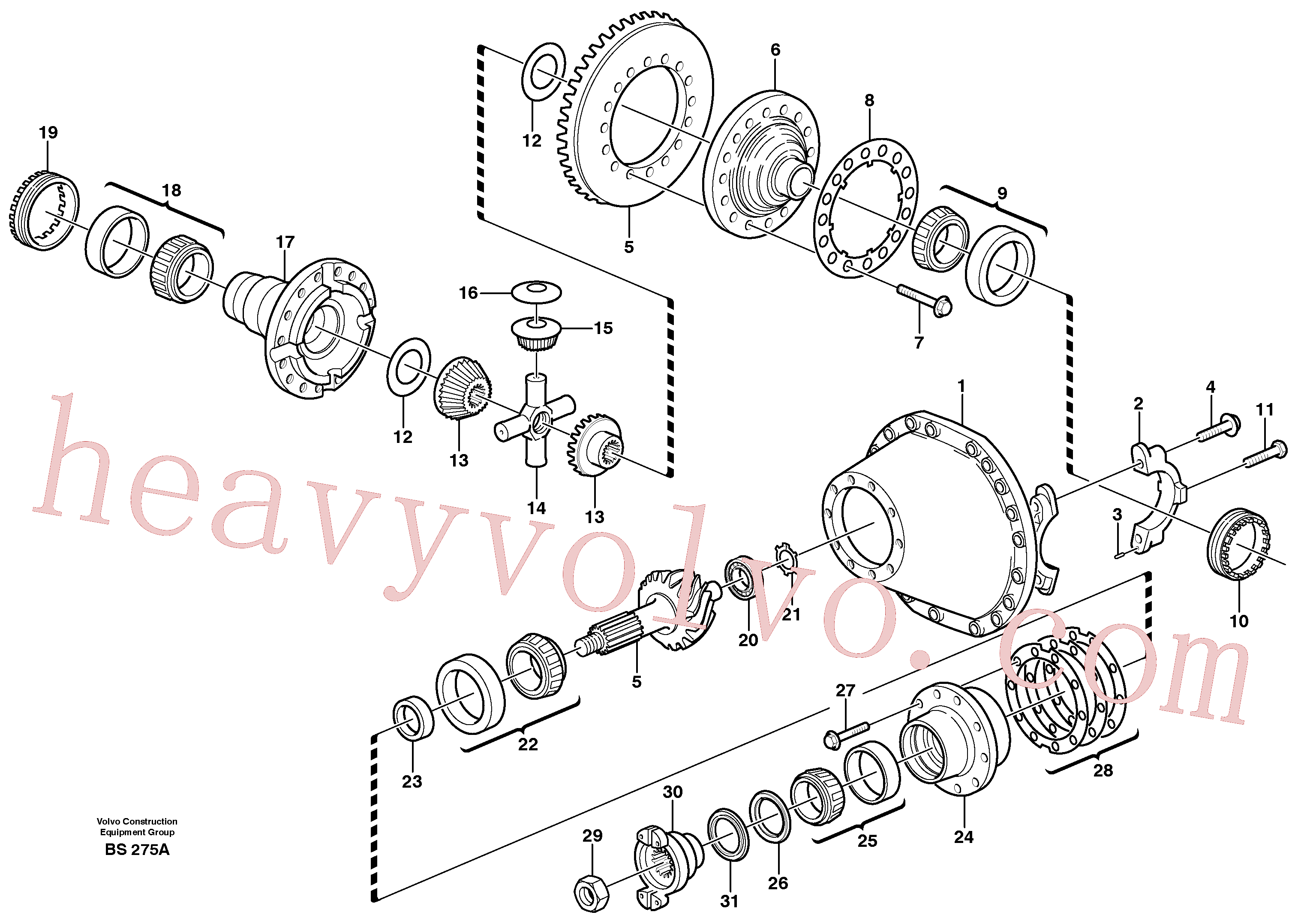 VOE81241441 for Volvo Final drive(BS275A assembly)