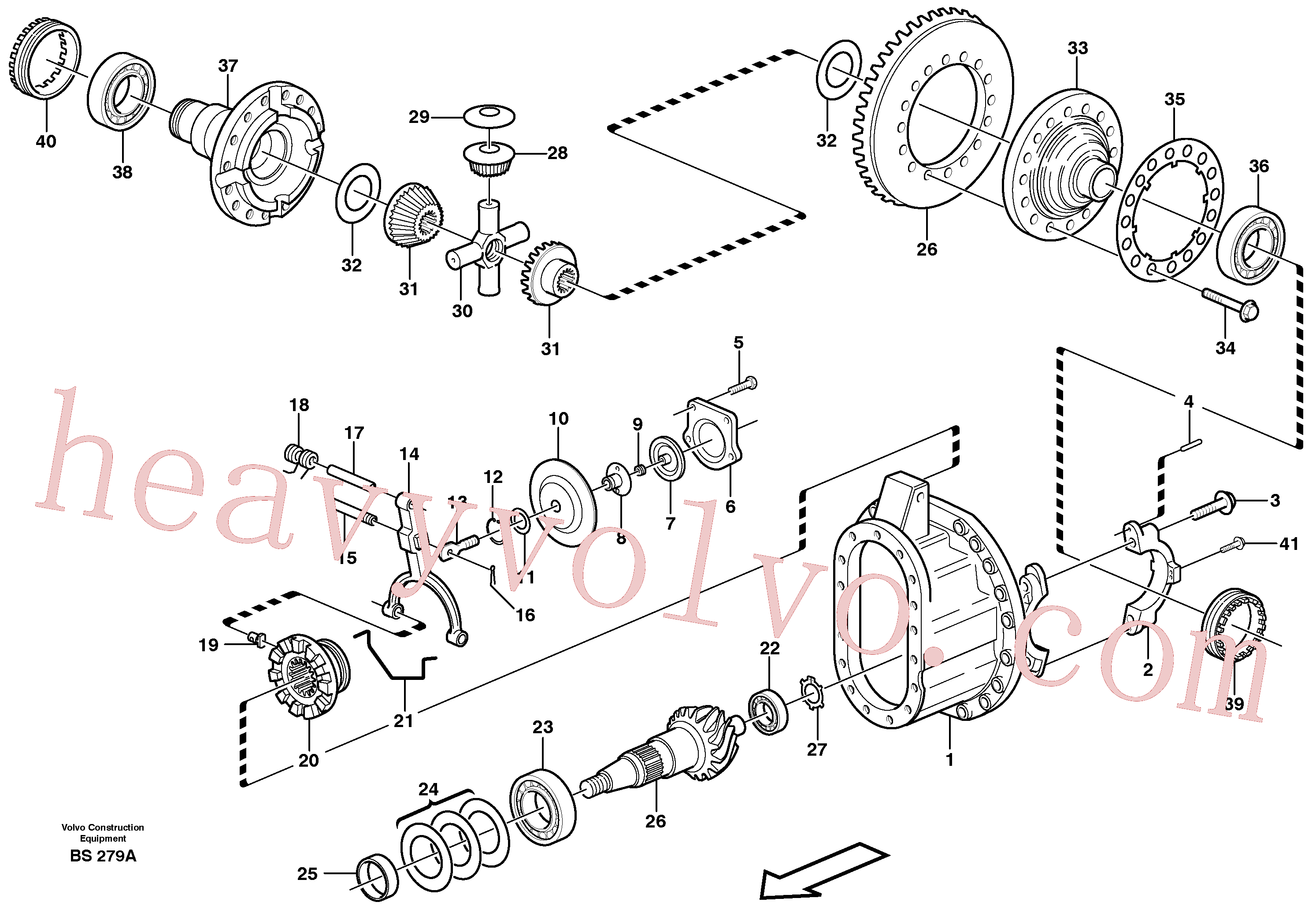 VOE11102555 for Volvo Final drive(BS279A assembly)