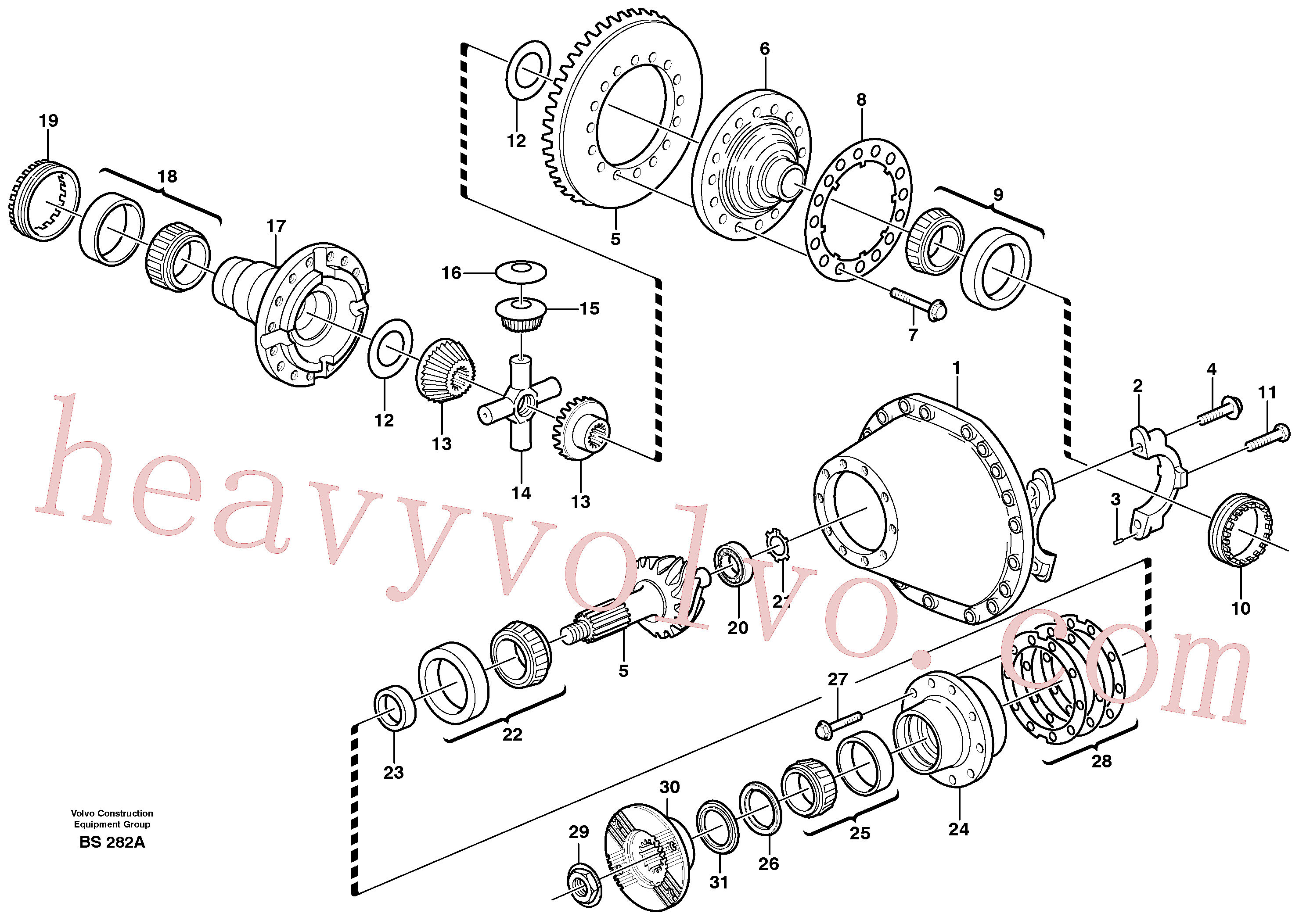 VOE81241441 for Volvo Final drive(BS282A assembly)