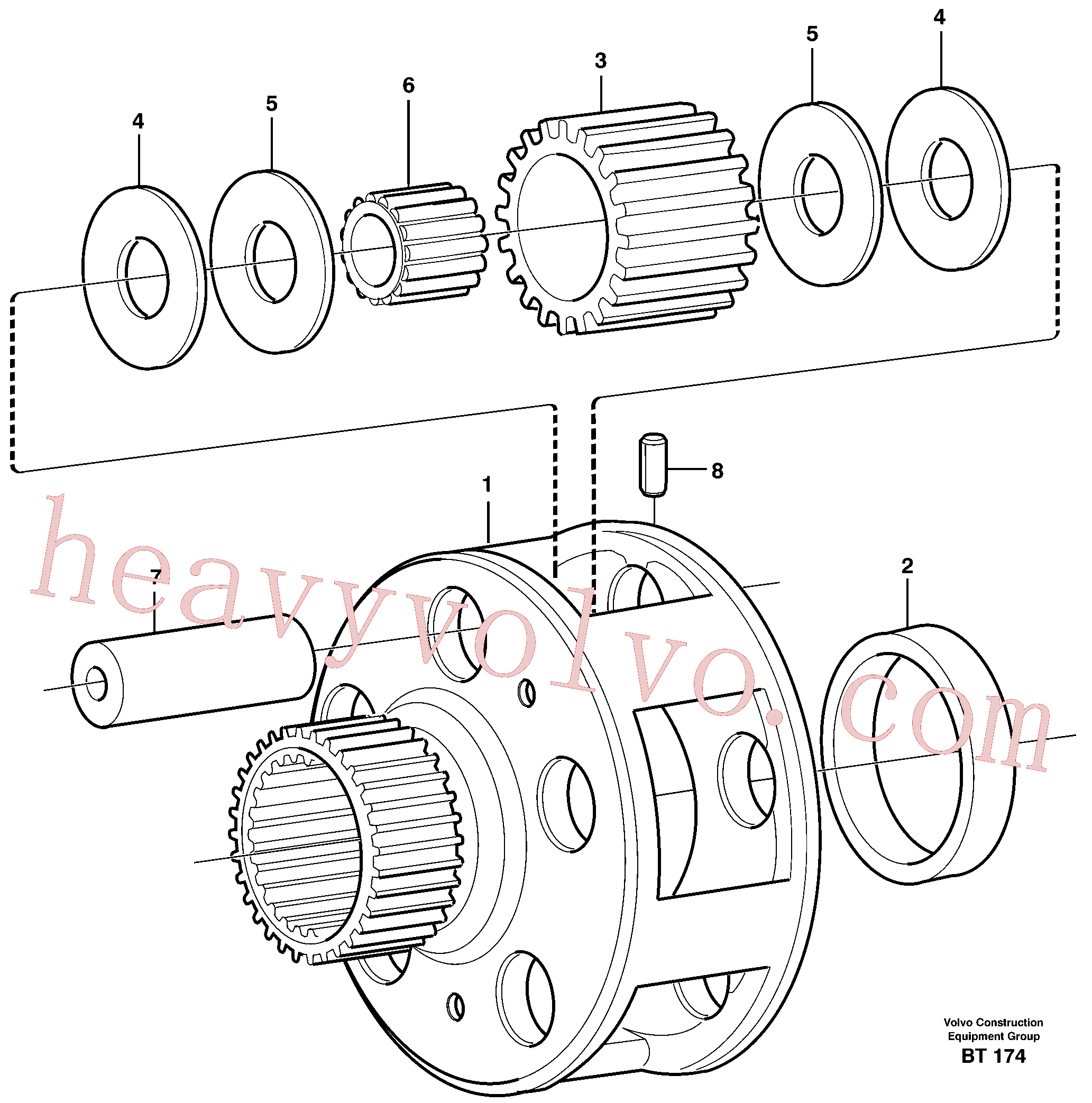 VOE1650374 for Volvo Planet kit, stage 4(BT174 assembly)