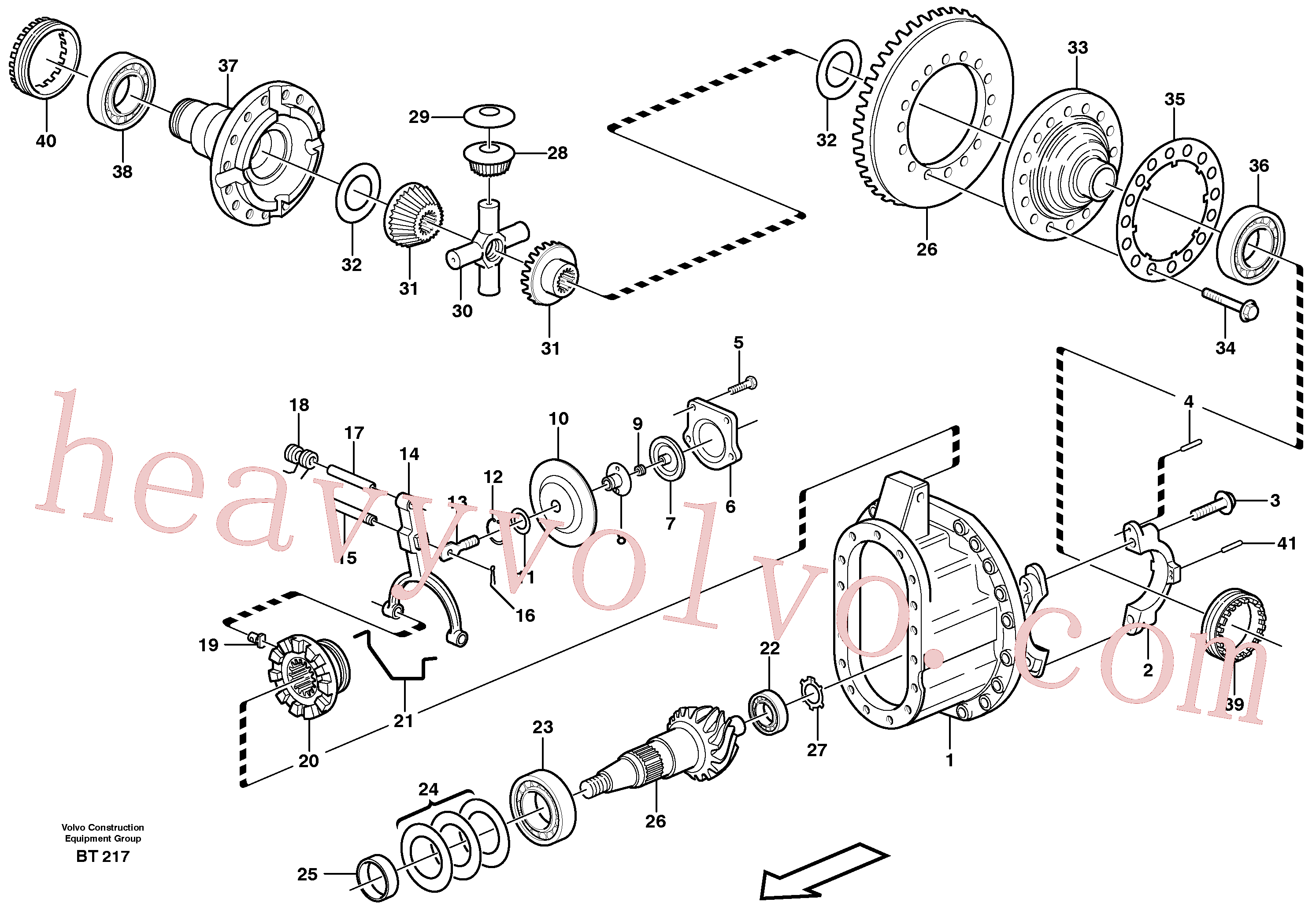 VOE1522083 for Volvo Final drive(BT217 assembly)