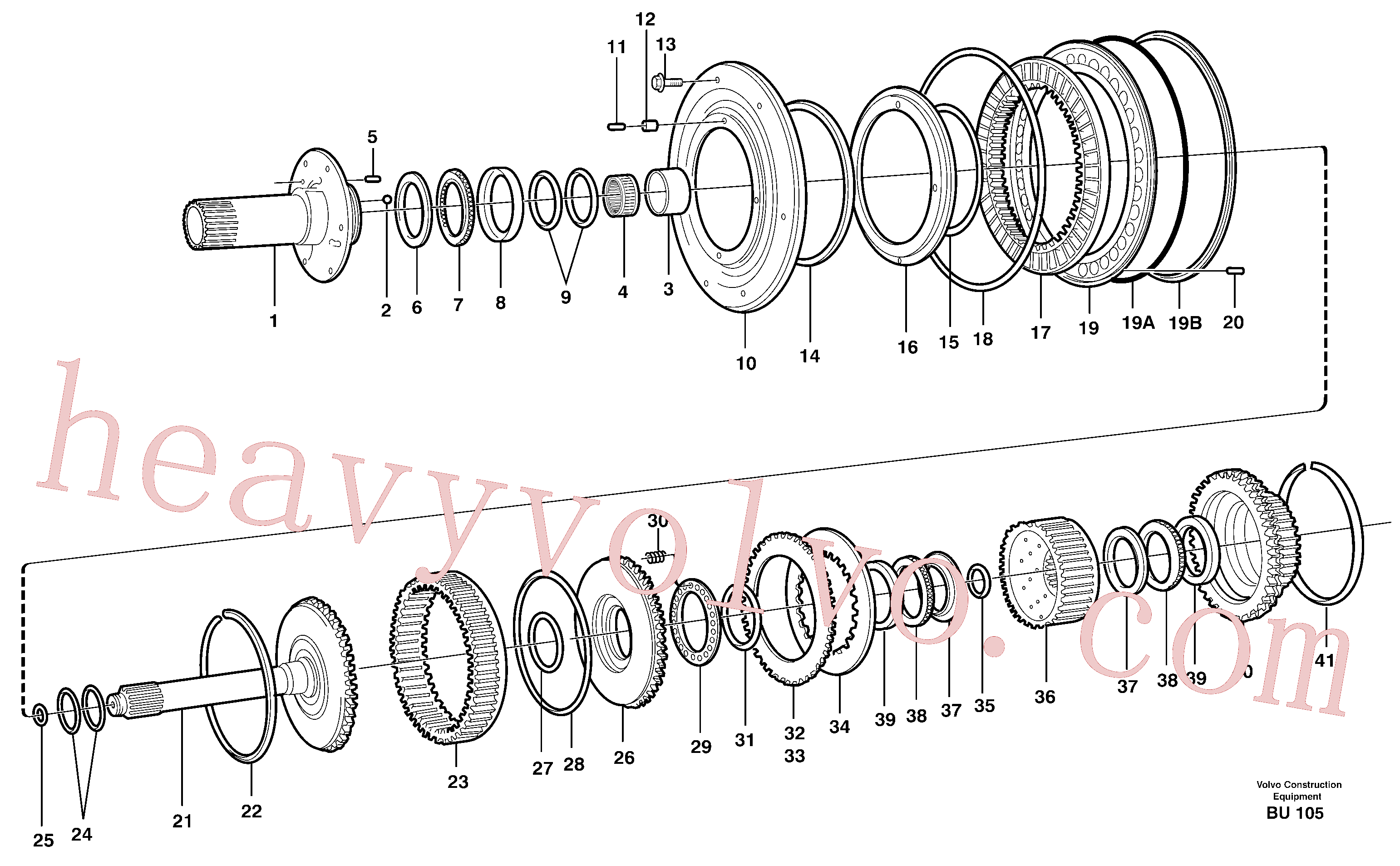 VOE11038246 for Volvo Retarder and clutch(BU105 assembly)