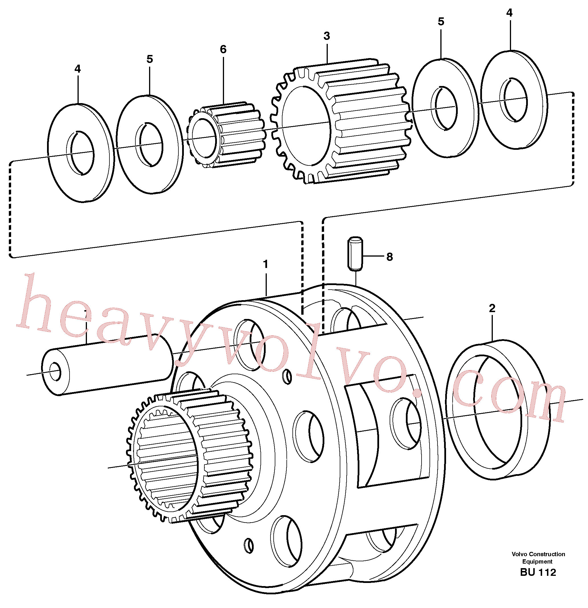 VOE1650374 for Volvo Planet kit, stage 4(BU112 assembly)