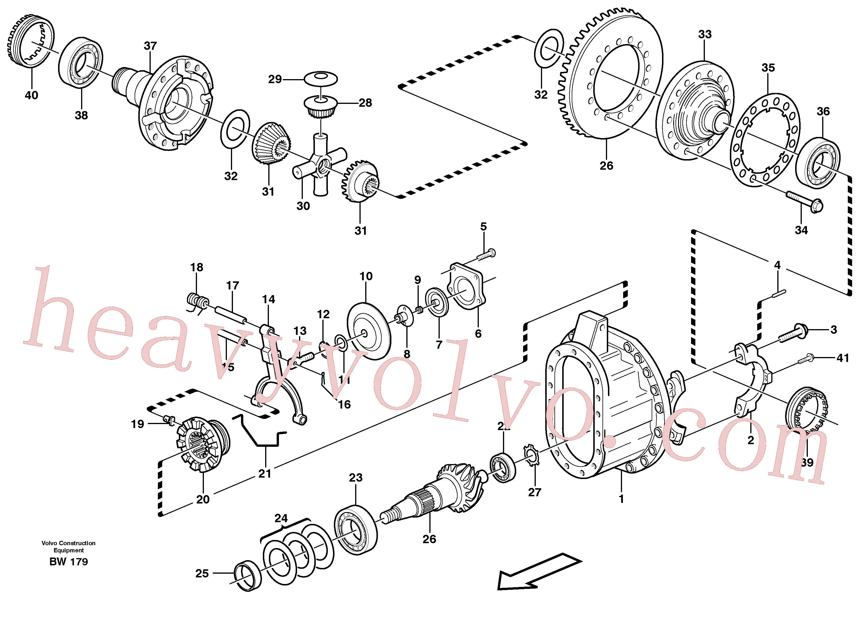 VOE1522354 for Volvo Final drive(BW179 assembly)