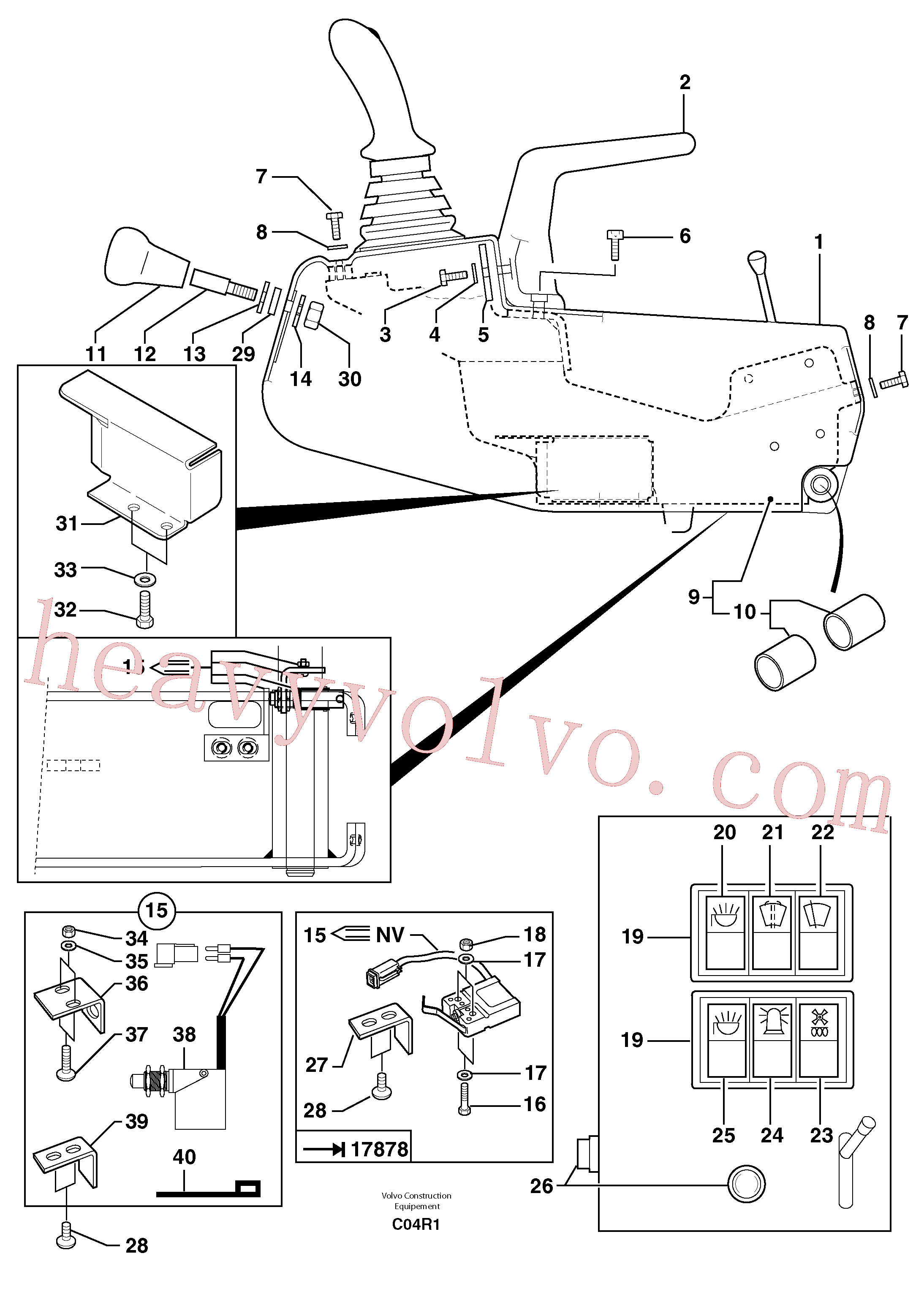 VOE11806157 for Volvo Operator's station : instrument panel ( left )(C04R1 assembly)