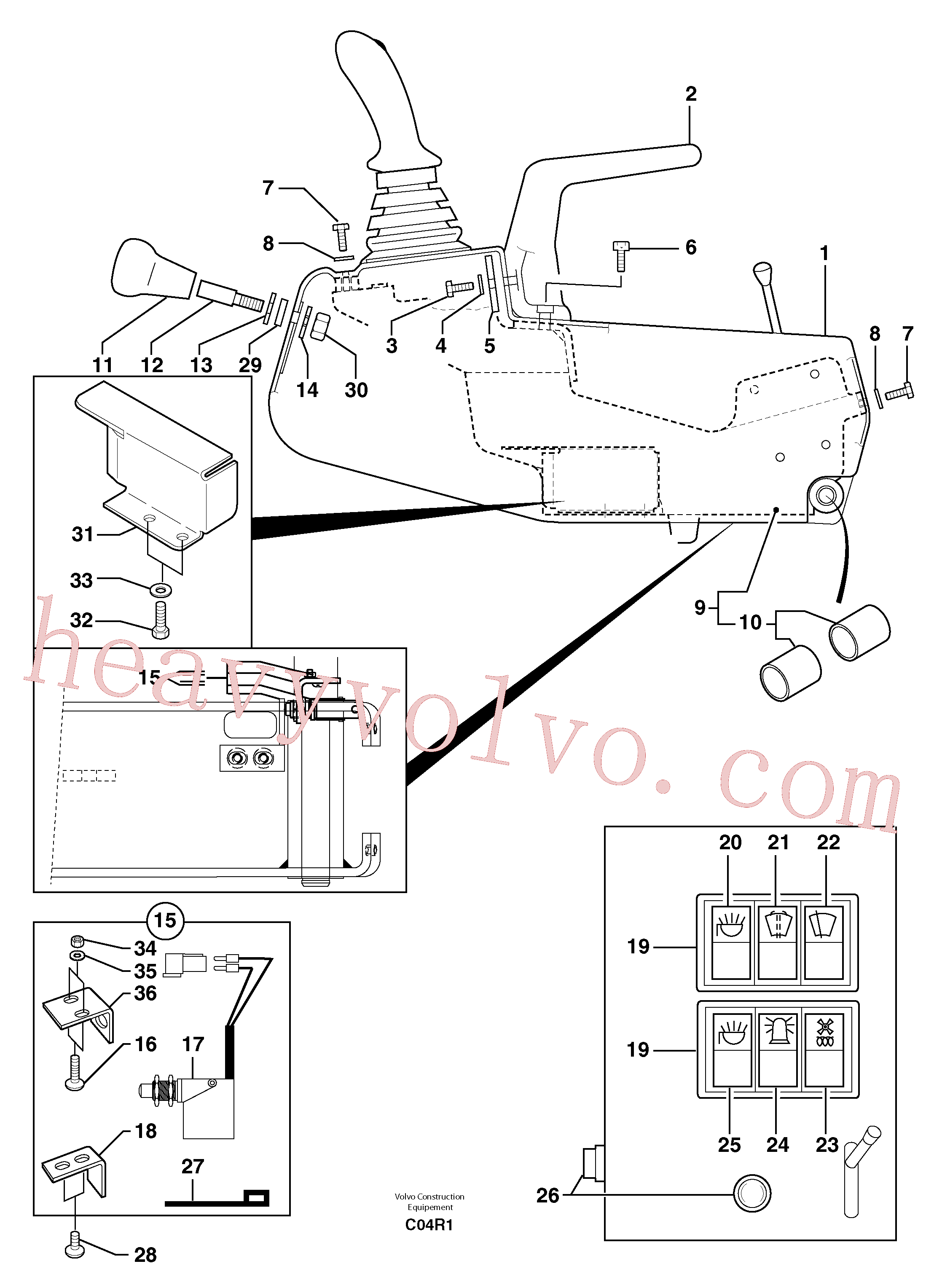 VOE11806157 for Volvo Operator's station : instrument panel ( left )(C04R2 assembly)