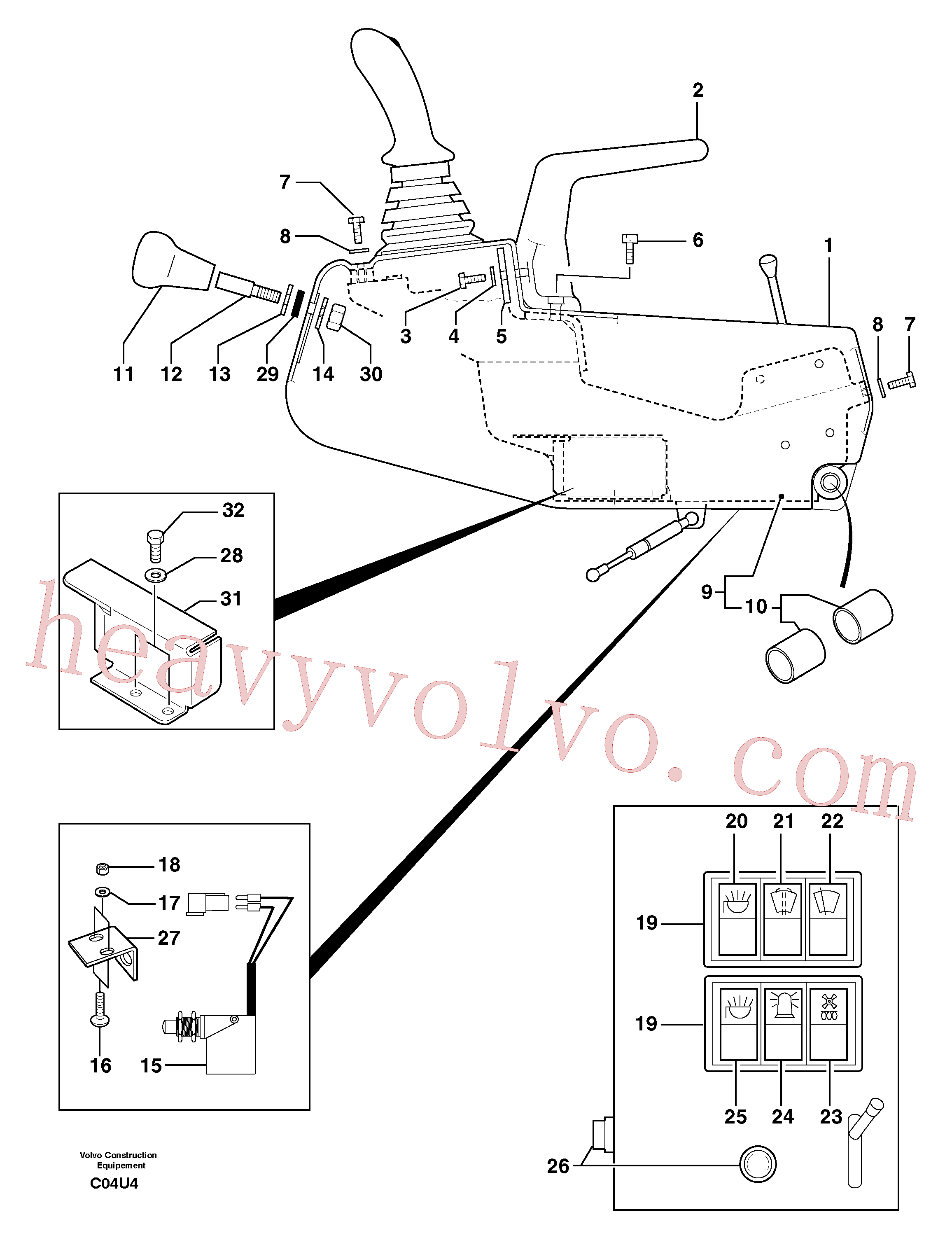 VOE11806157 for Volvo Operator's station : instrument panel ( left )(C04U4 assembly)