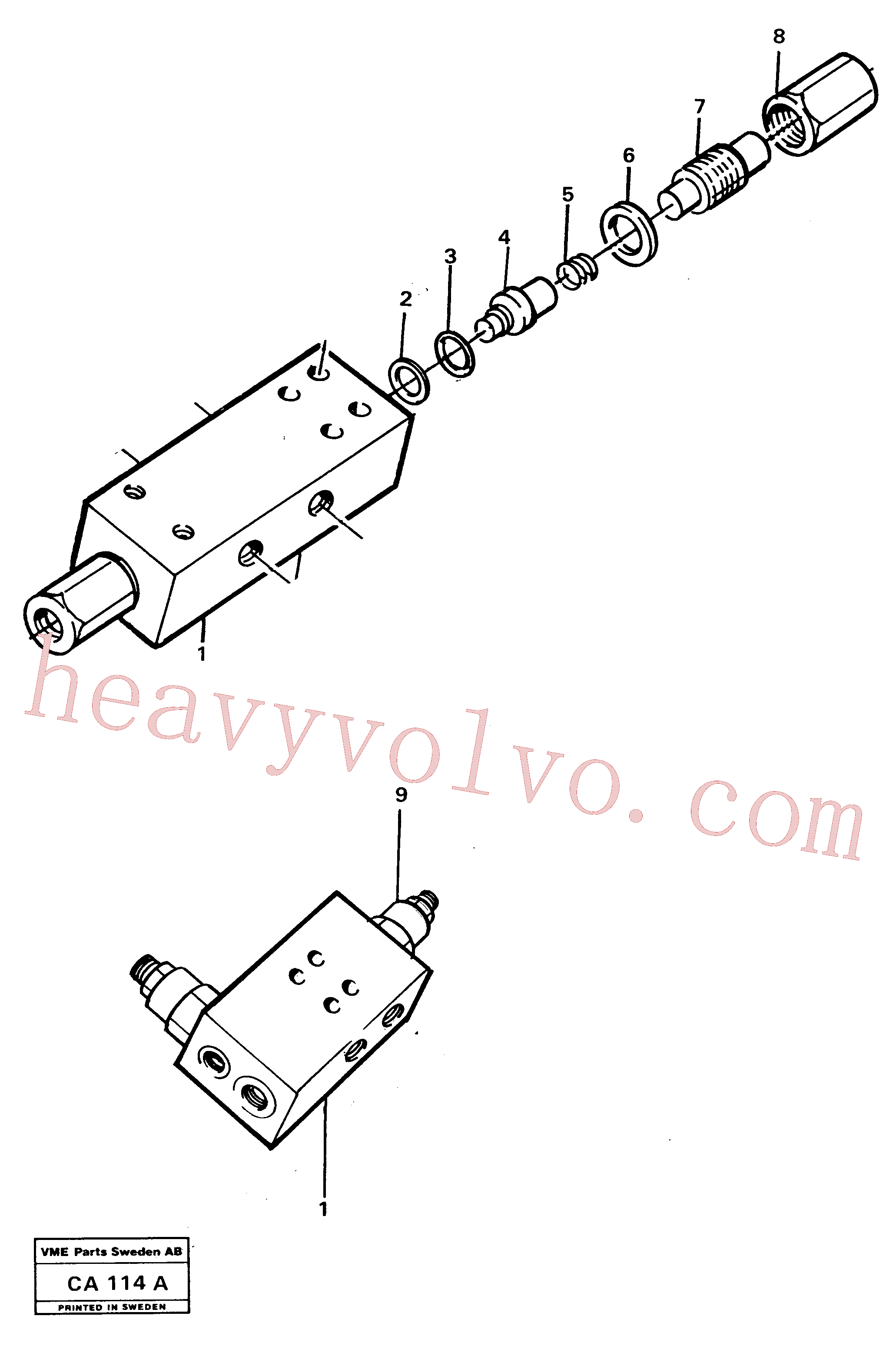 VOE14013069 for Volvo Valve section(CA114A assembly)